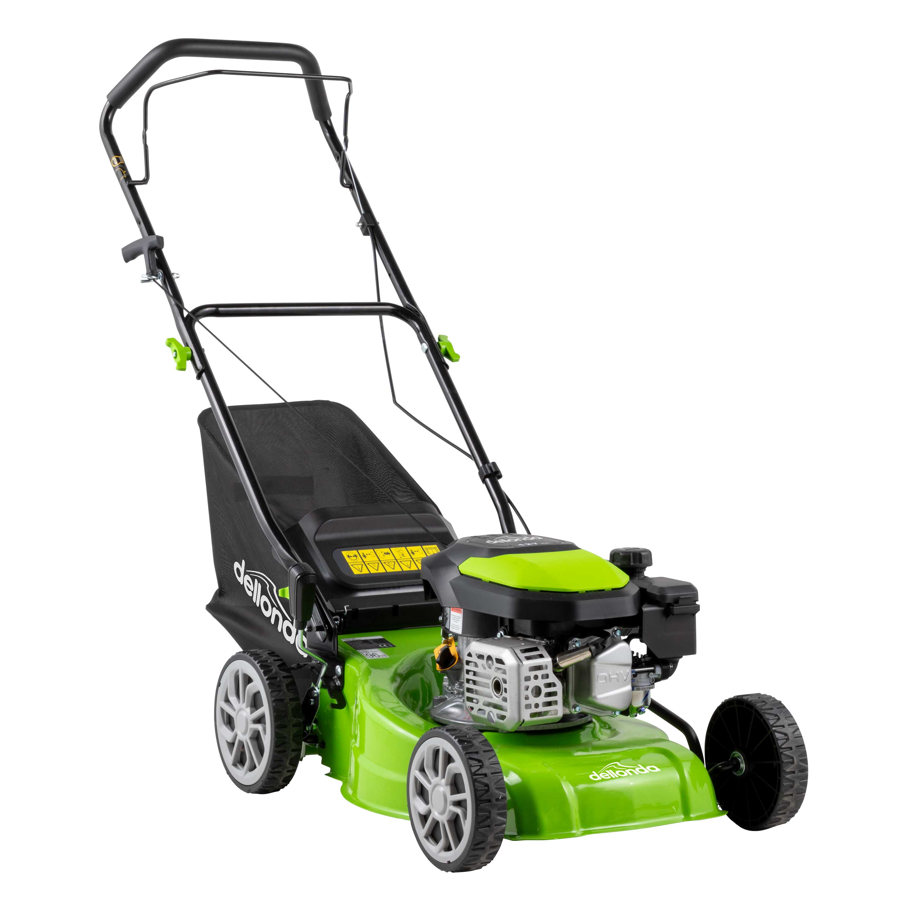 127cc 17"/41cm Hand-Propelled Petrol Lawnmower, 4-Stroke - DG100