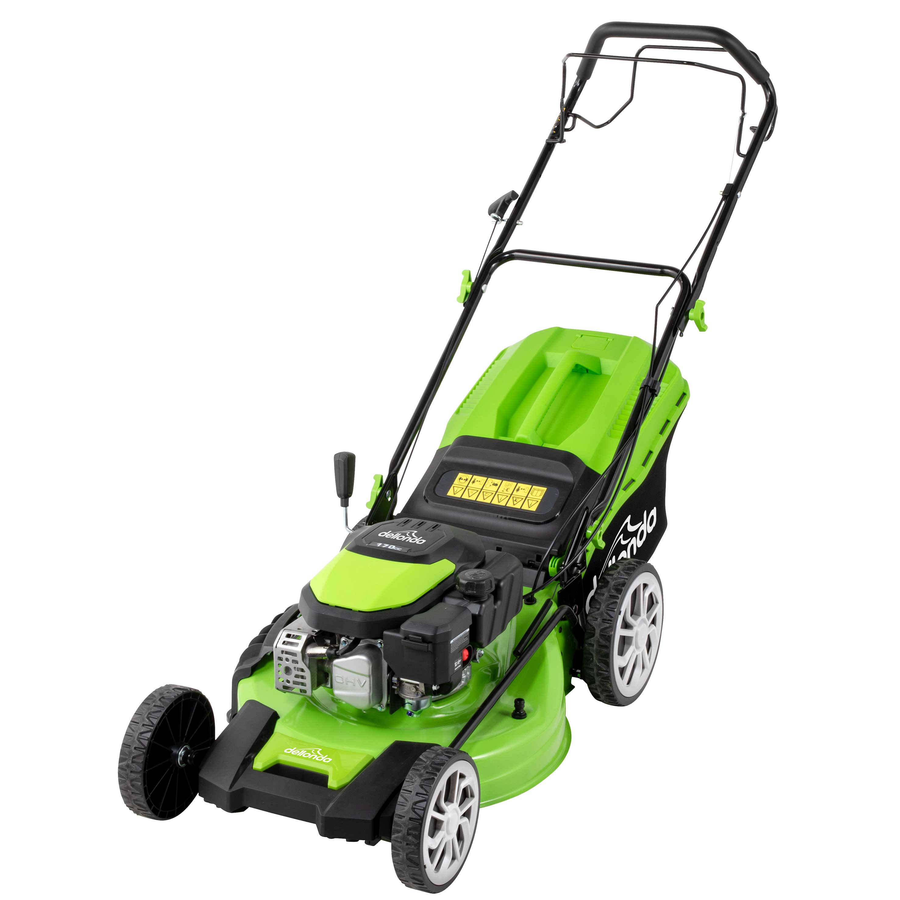 170cc 20"/51cm Self-Propelled Petrol Lawnmower, 4-Stroke - DG102