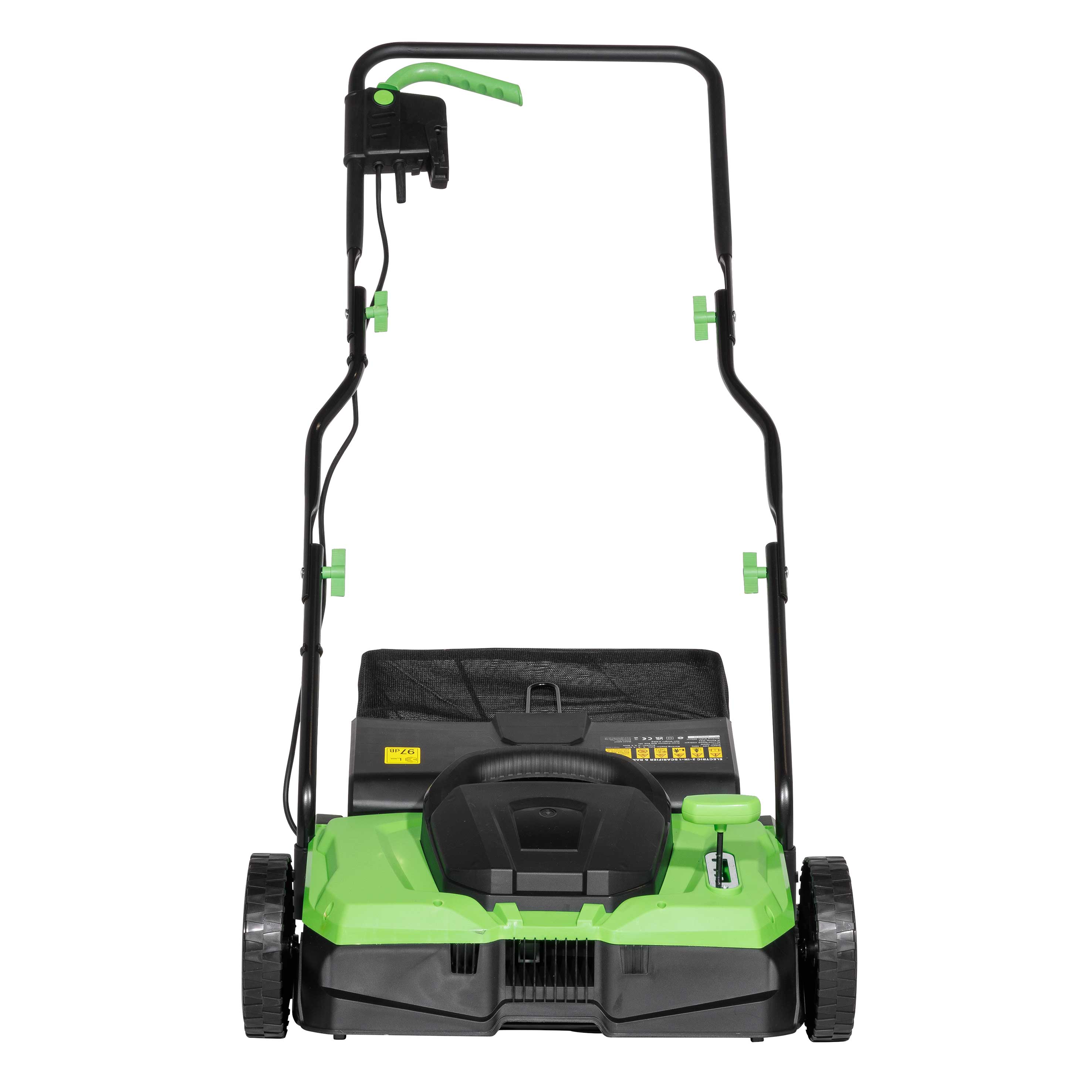 1500W Electric 2-in-1 Scarifier, 5-Heights, 36cm Cutting Width, 10m Cable - DG216