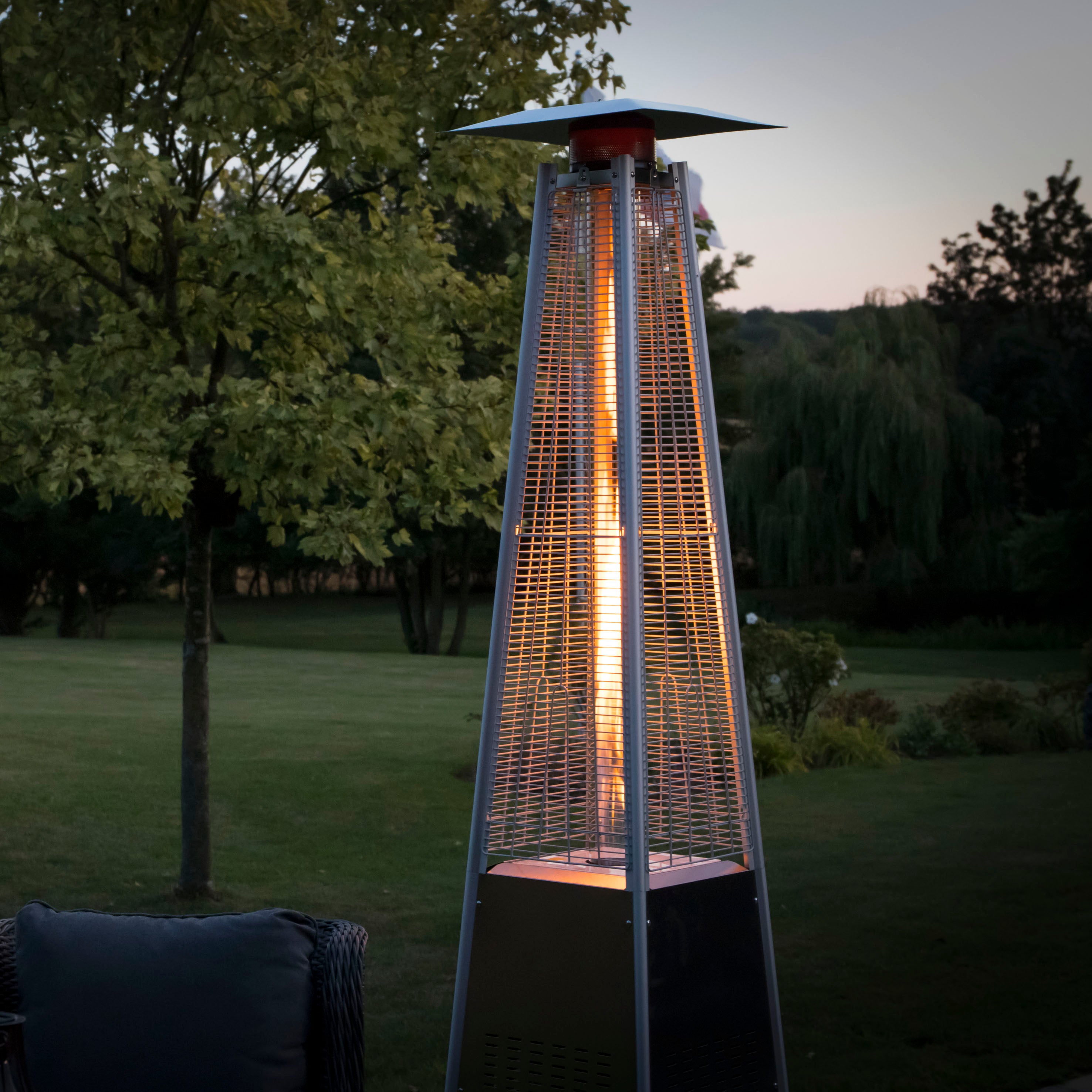 Pyramid Gas Patio Heater 13kW, Stainless Steel - DG99