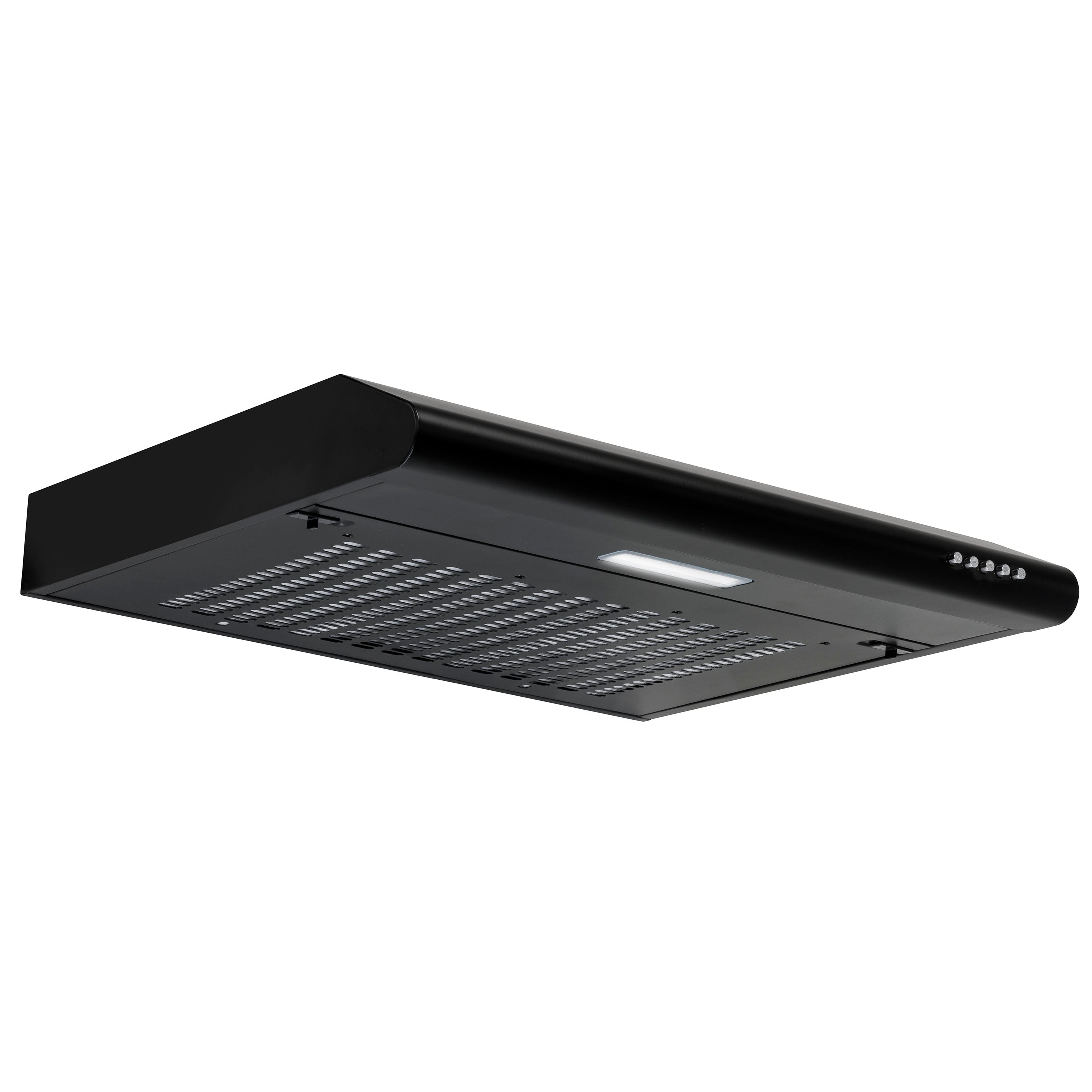 Baridi 60cm Visor Cooker Hood Extractor Fan for Undercabinets,  Black - DH107