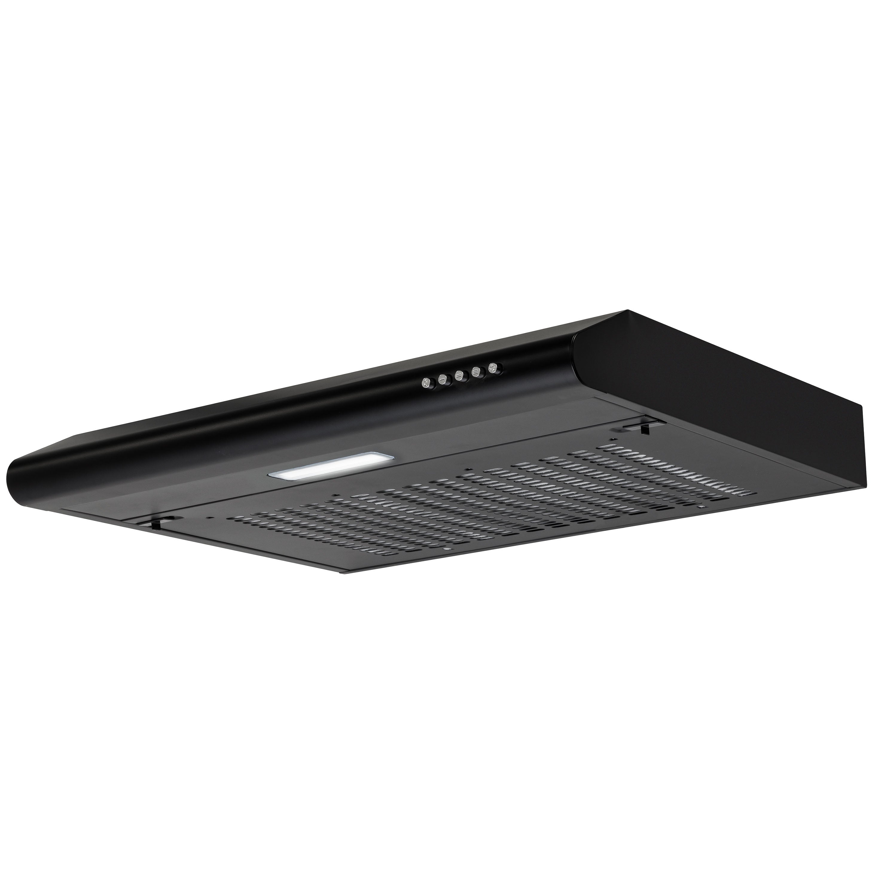 Baridi 60cm Visor Cooker Hood Extractor Fan for Undercabinets,  Black - DH107