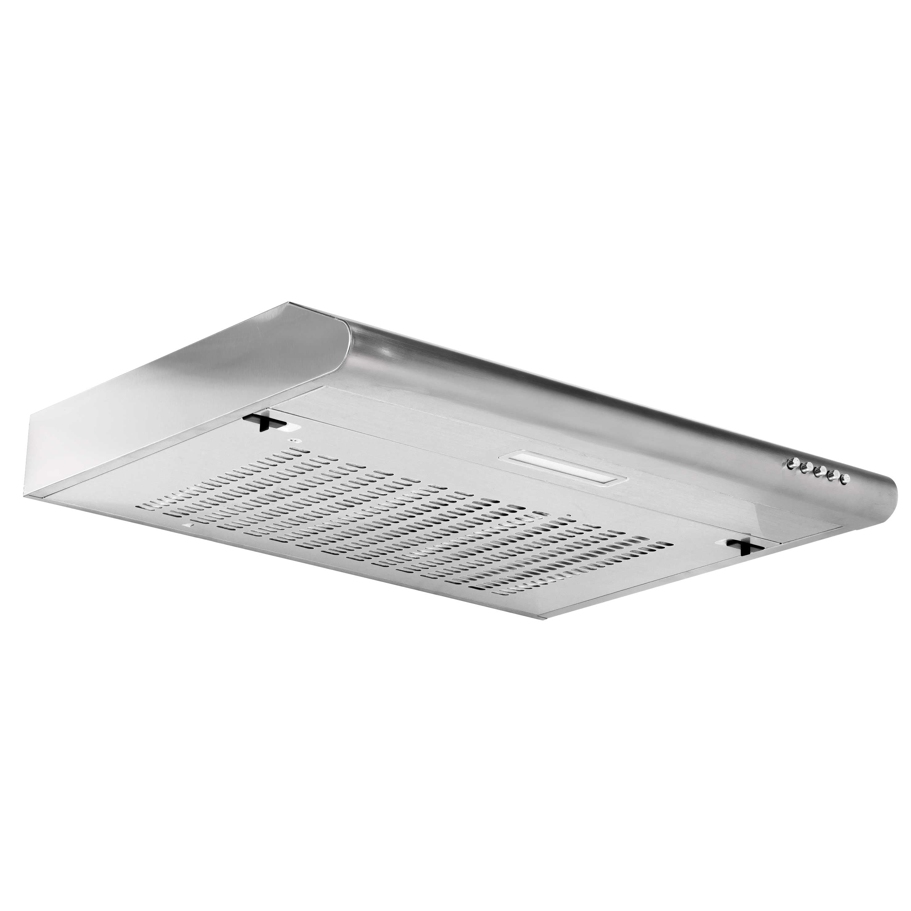 Baridi 60cm Visor Cooker Hood Extractor Fan for Undercabinets, Stainless Steel - DH108