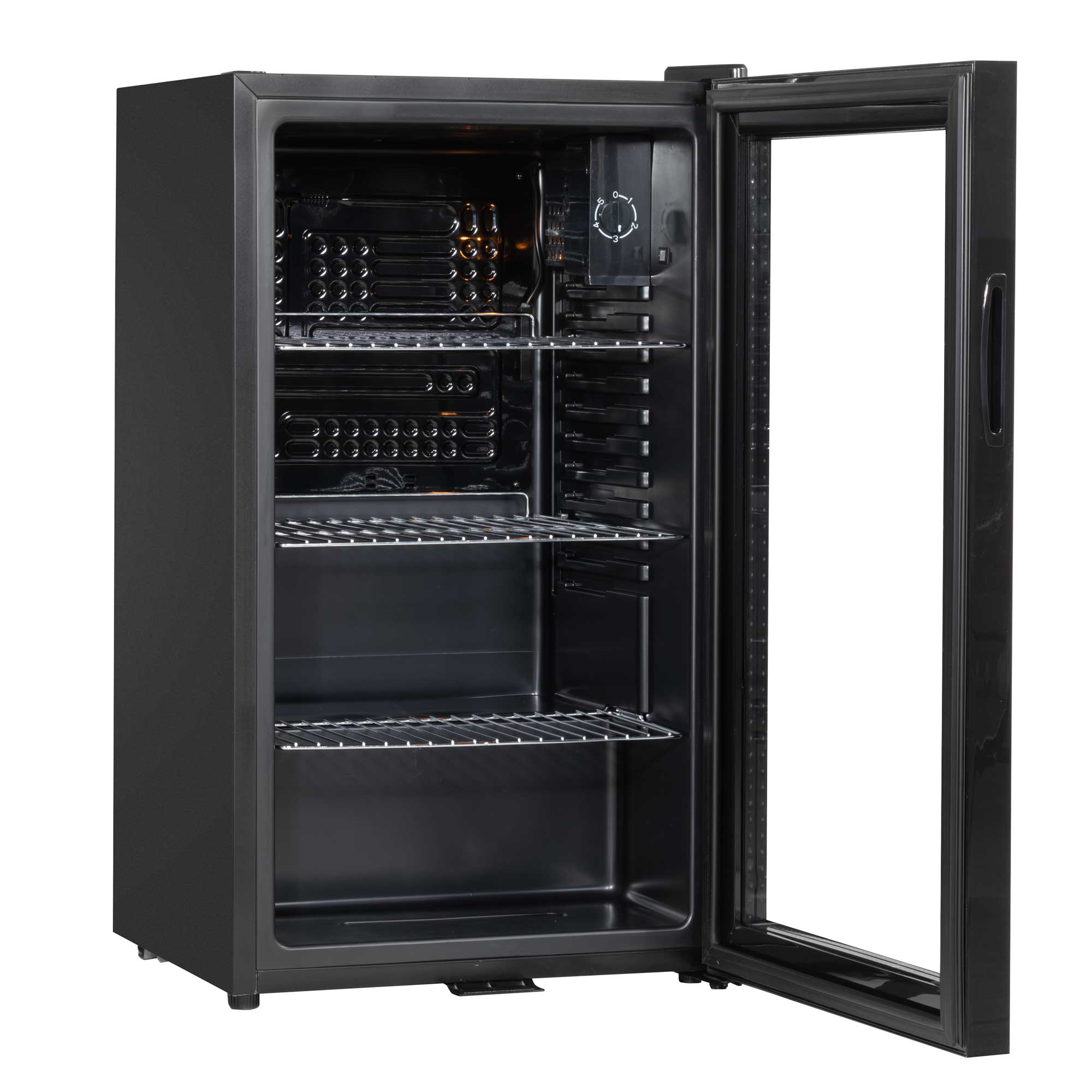 Baridi 85L Under Counter Drinks/Beer & Wine Cooler Fridge with Light - Black - DH13