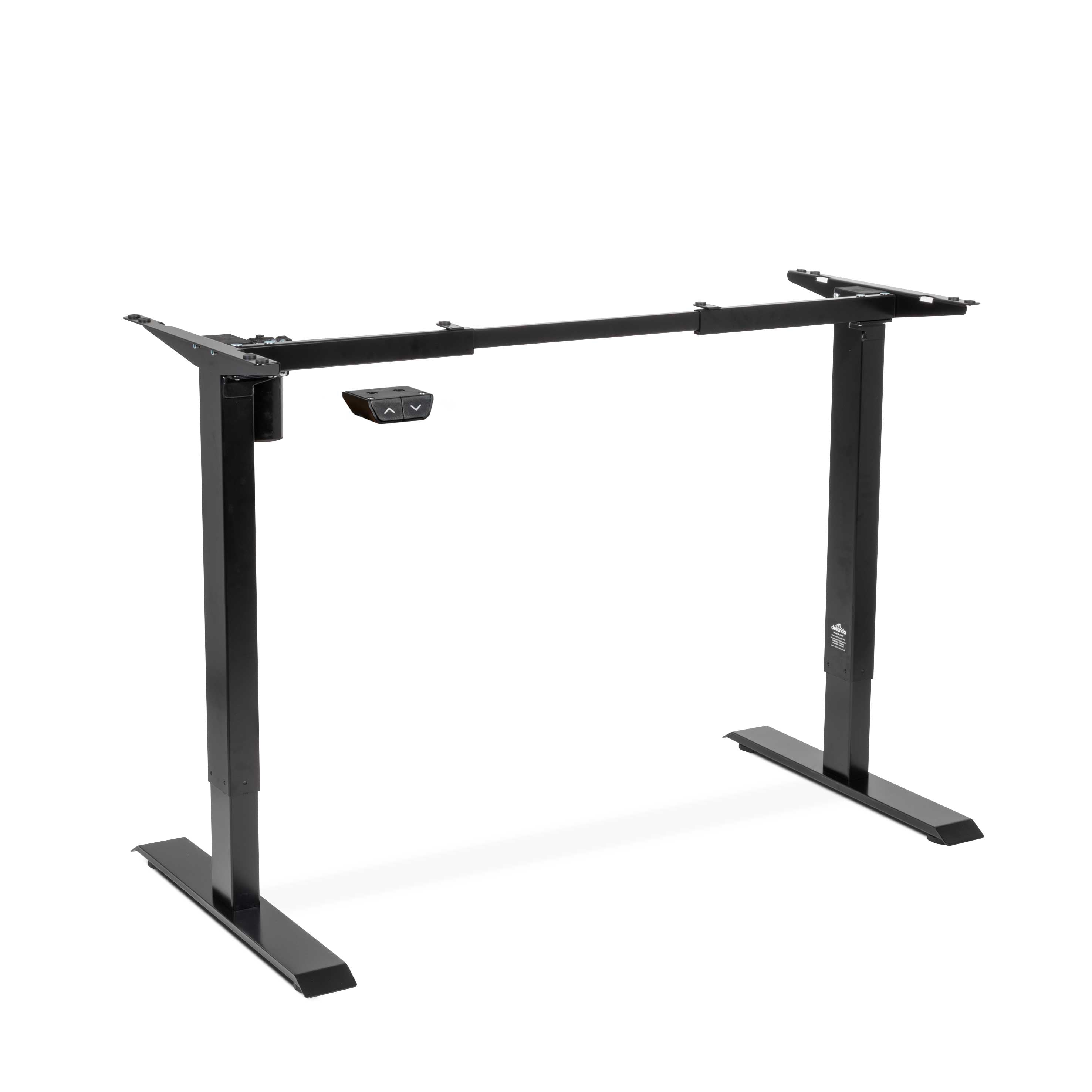 Single Motor Adjustable Standing Desk Frame, 70kg Capacity, Black - DH17