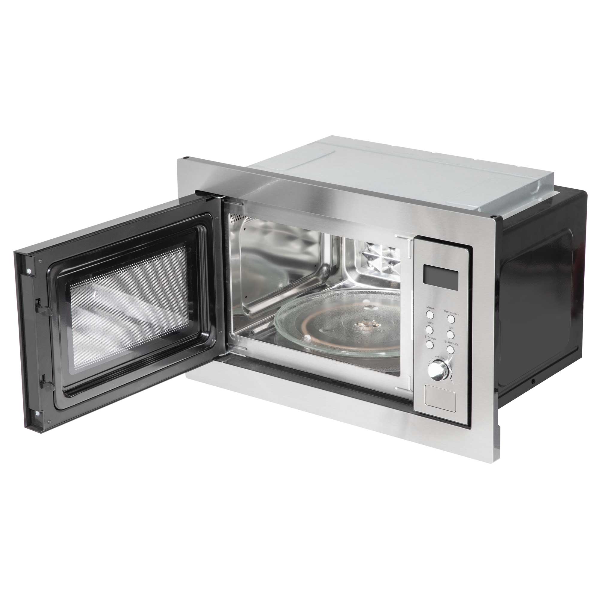 Baridi 25L Integrated Microwave Oven with Grill, 900W, Stainless Steel - DH197