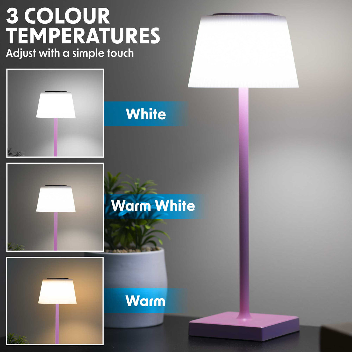 Fashion coloured desk lamp