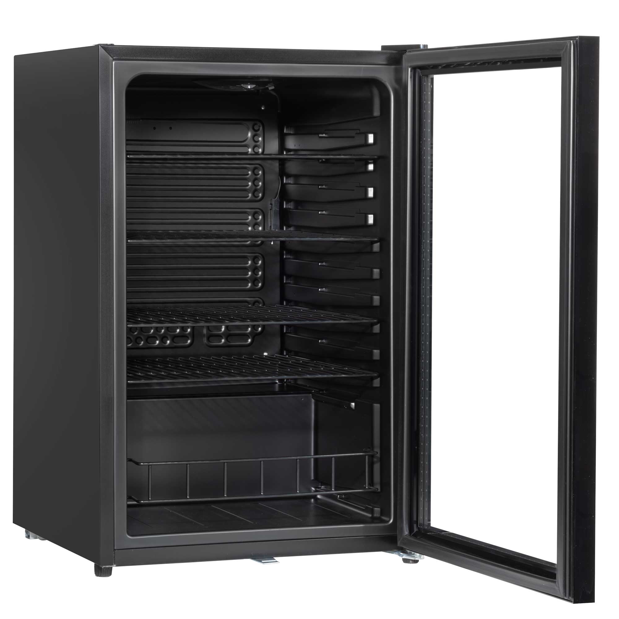 Baridi 115L Under Counter Drinks/Beer & Wine Cooler Fridge with Light - Black - DH223