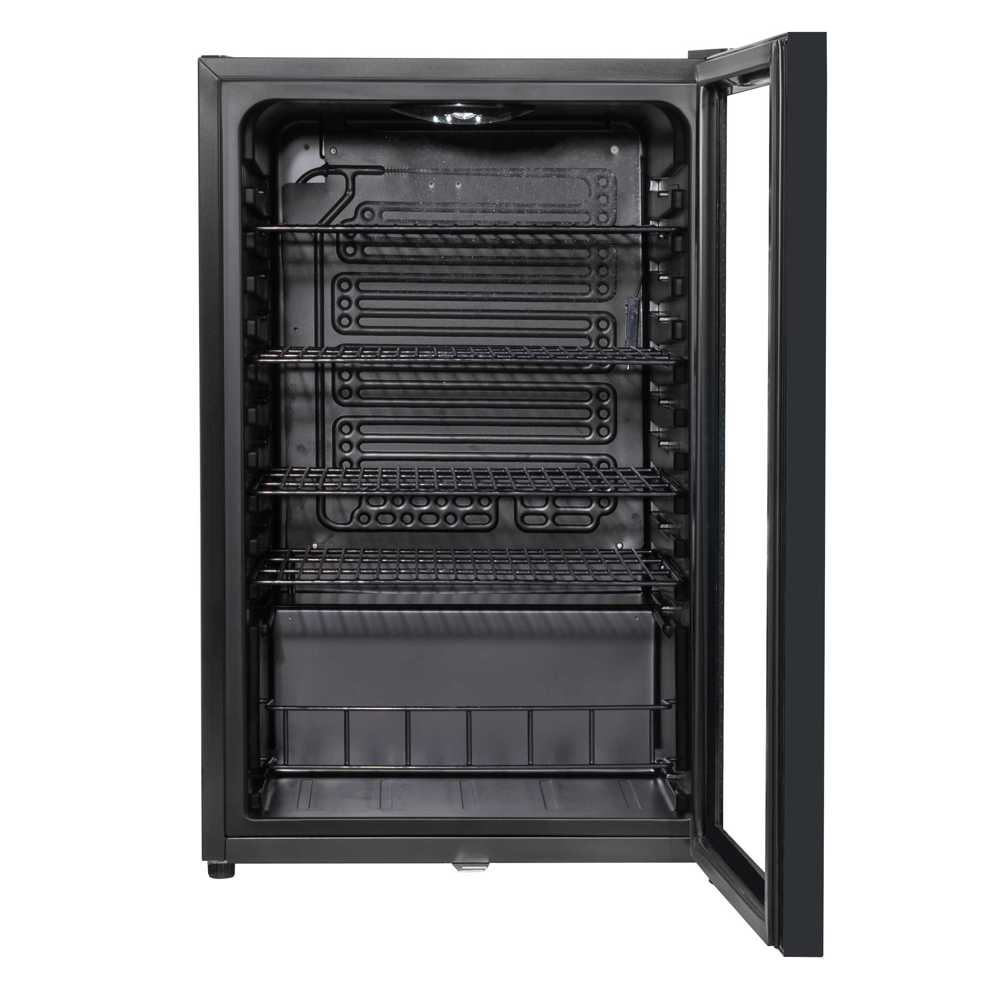 Baridi 115L Under Counter Drinks/Beer & Wine Cooler Fridge with Light - Black - DH223