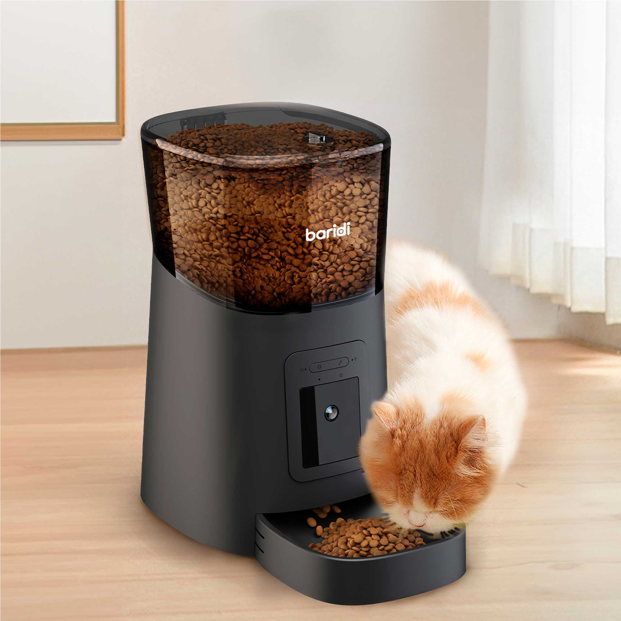 Automatic Pet Feeder with Camera & 2-Way Audio, 6L Capacity, TUYA Compatibility - DH231