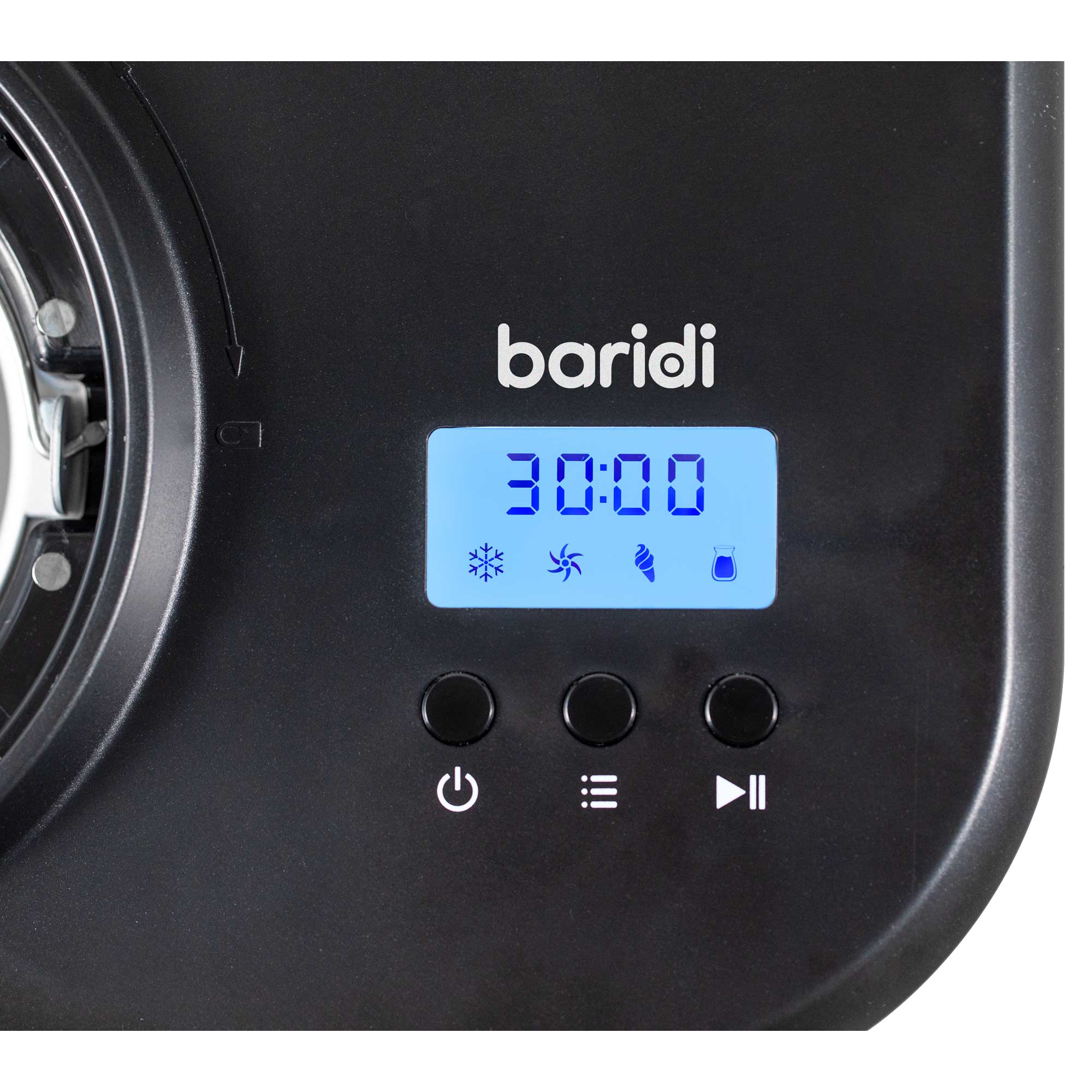 Baridi 1L Ice Cream Machine with Fast Freeze Compressor Cooling - DH238