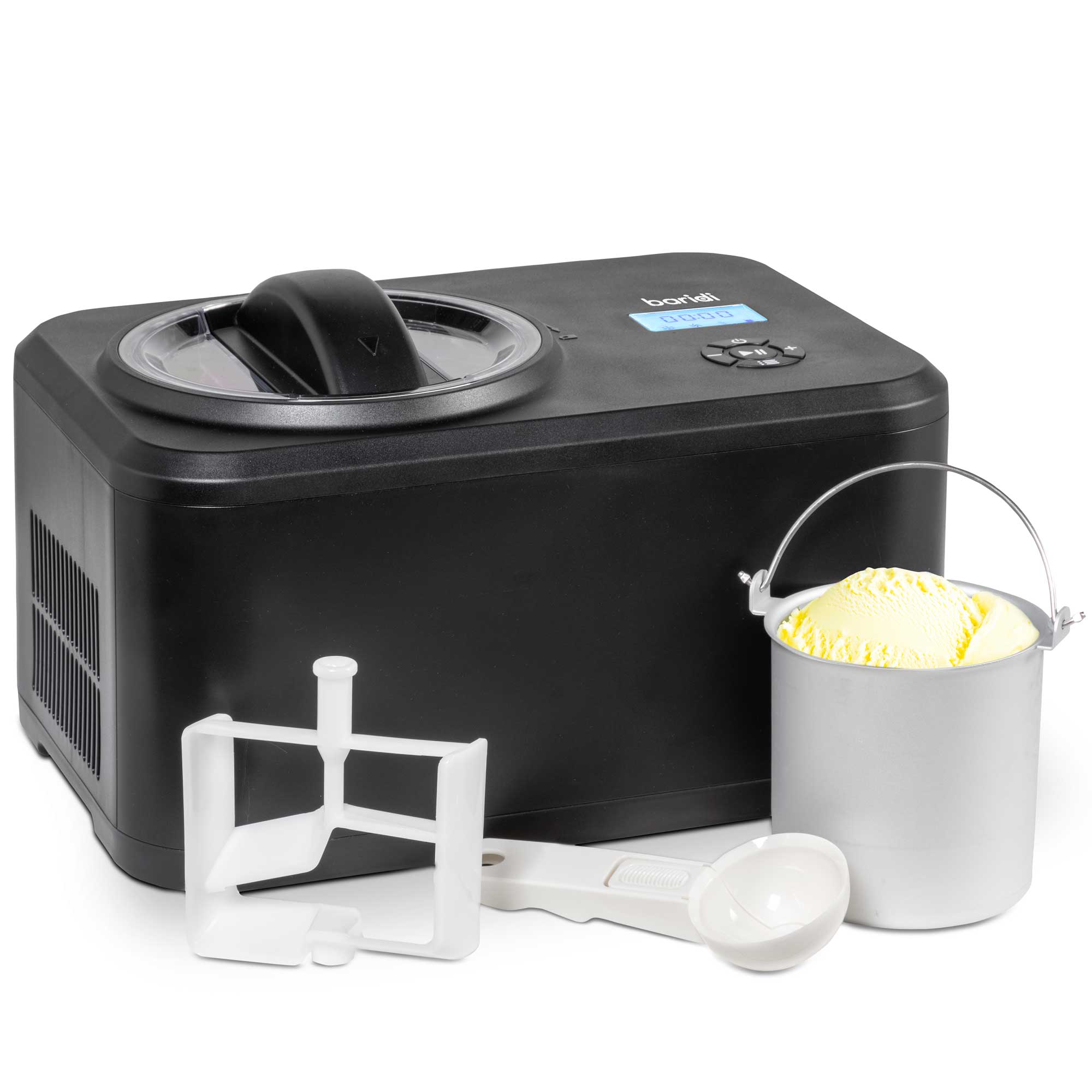 Automatic Churning Ice Cream Machine 1.5L - Black