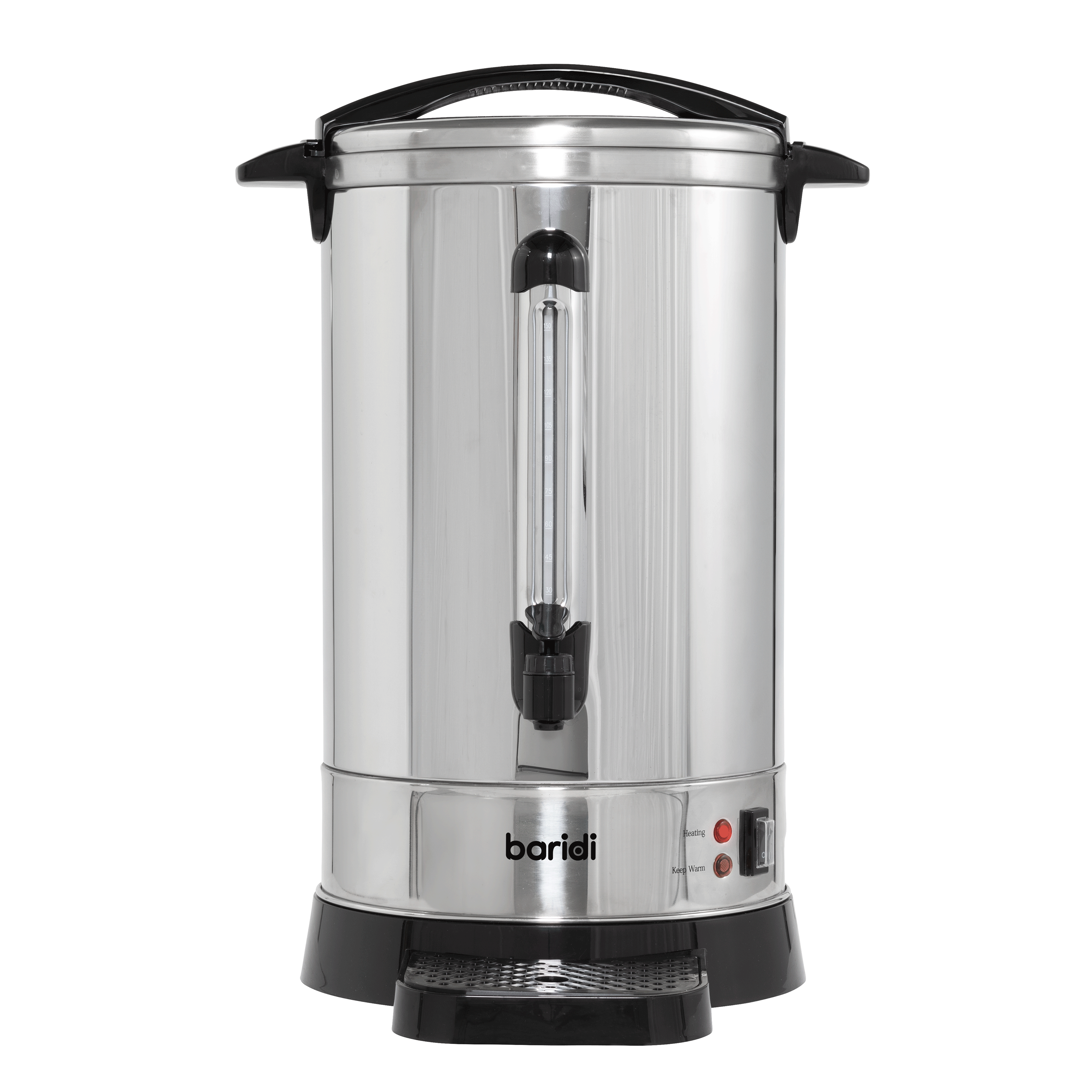 Baridi 20L Hot Water Boiler, Tea Urn with Drip Tray, Keep Warm Function - Stainless Steel - DH270