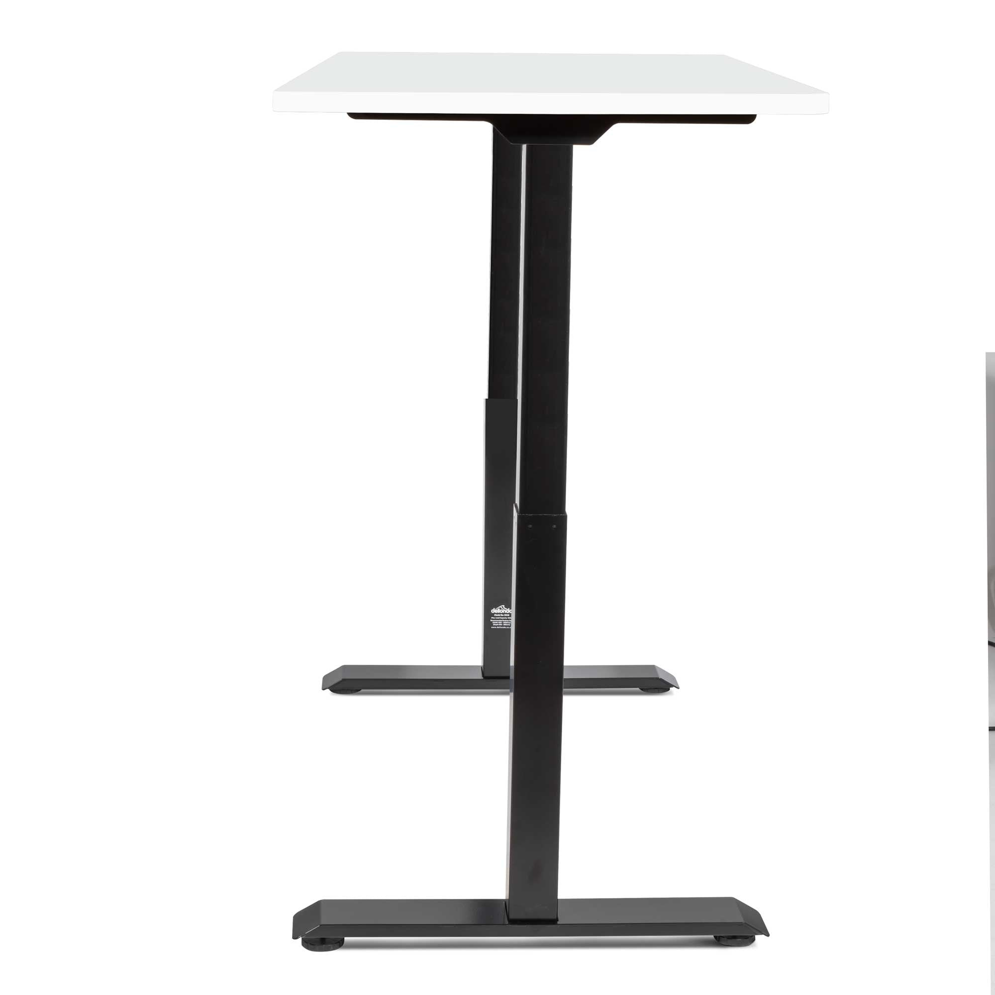 White Electric Height Adjustable Standing Desk, 1400 x 700mm Dual Motor 100kg - DH32