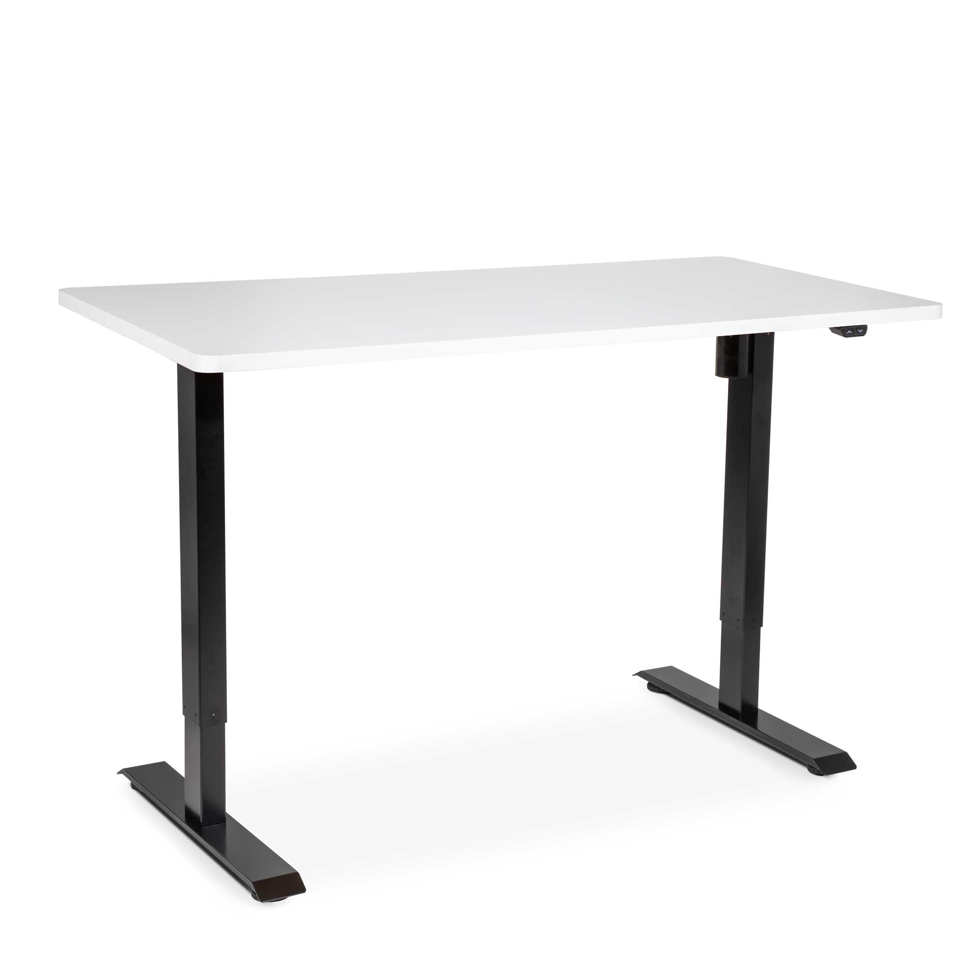 White Electric Height Adjustable Standing Desk, Quiet, Home Office, 1400x700mm - DH36