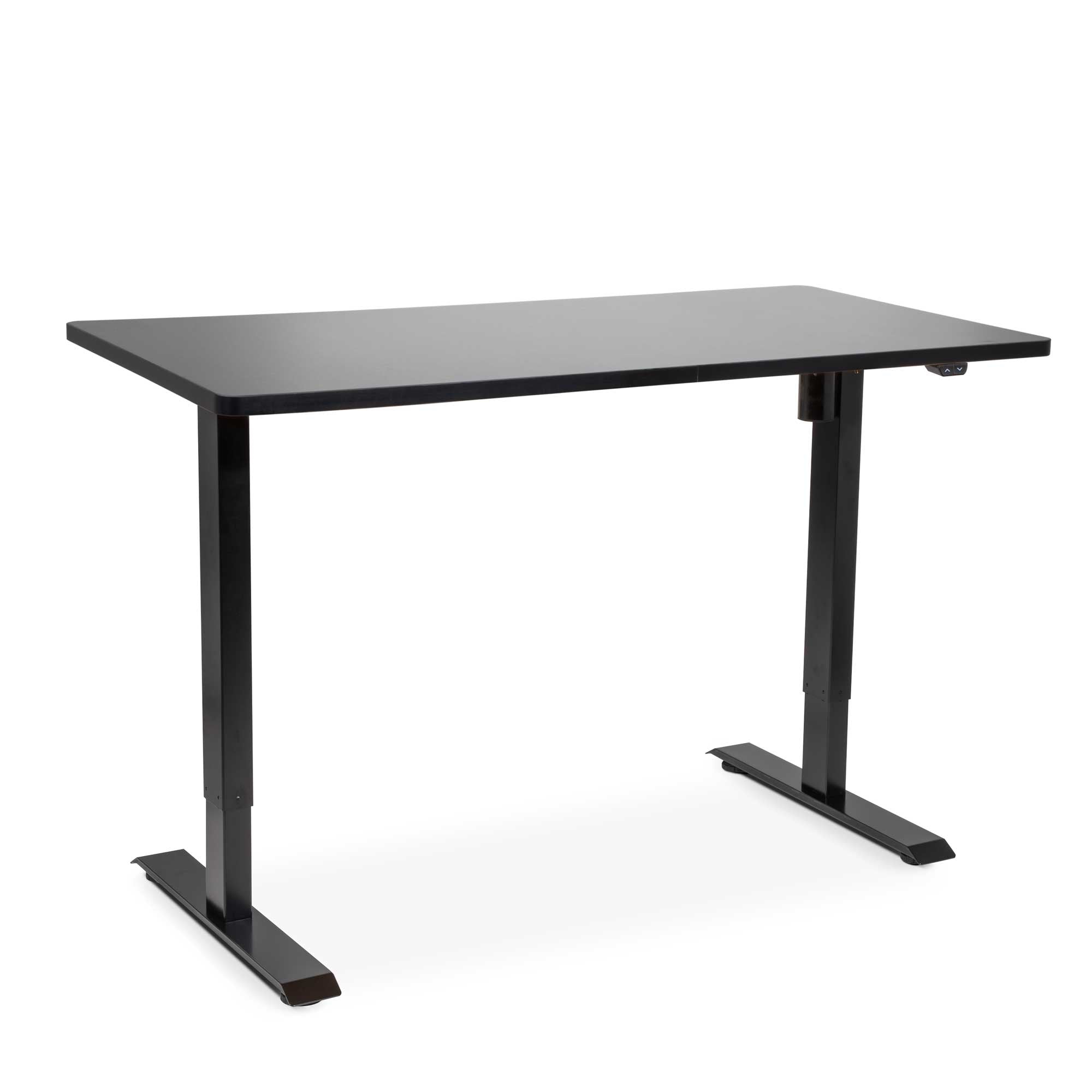 Black Electric Height Adjustable Standing Desk, Quiet, Home Office, 1400x700mm - DH38