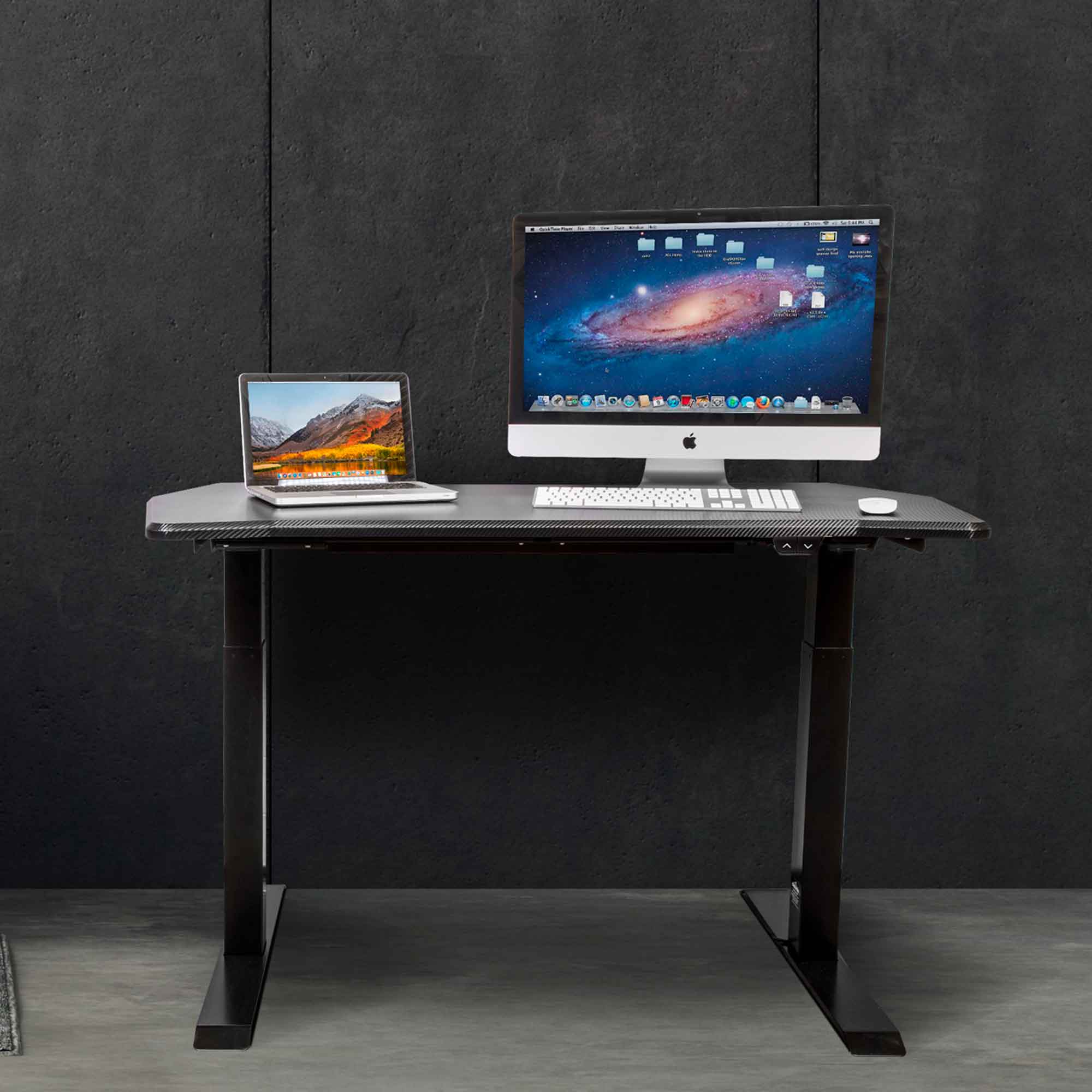 Carbon Electric Height Adjustable Standing Desk, Quiet, 1400 x 700mm - DH243