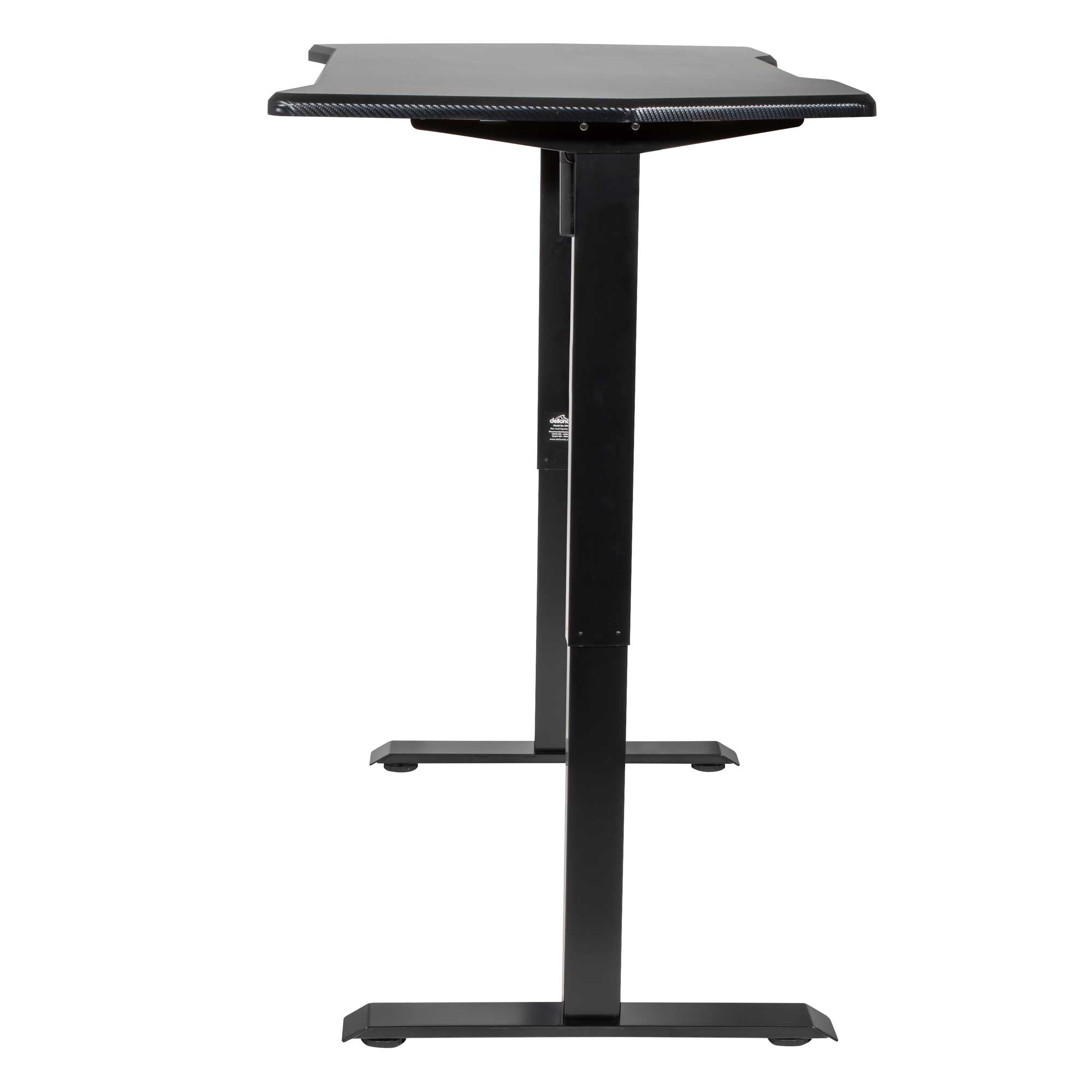 Carbon Fibre Effect Electric Height Adjustable Standing Desk with Memory, Quiet, 1400 x 700mm - DH43