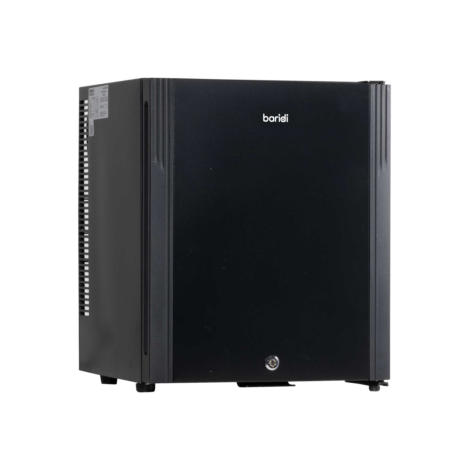 Baridi 25L Ultra Quiet Drinks & Wine Mini Cooler Fridge with LED Light, Black - DH57