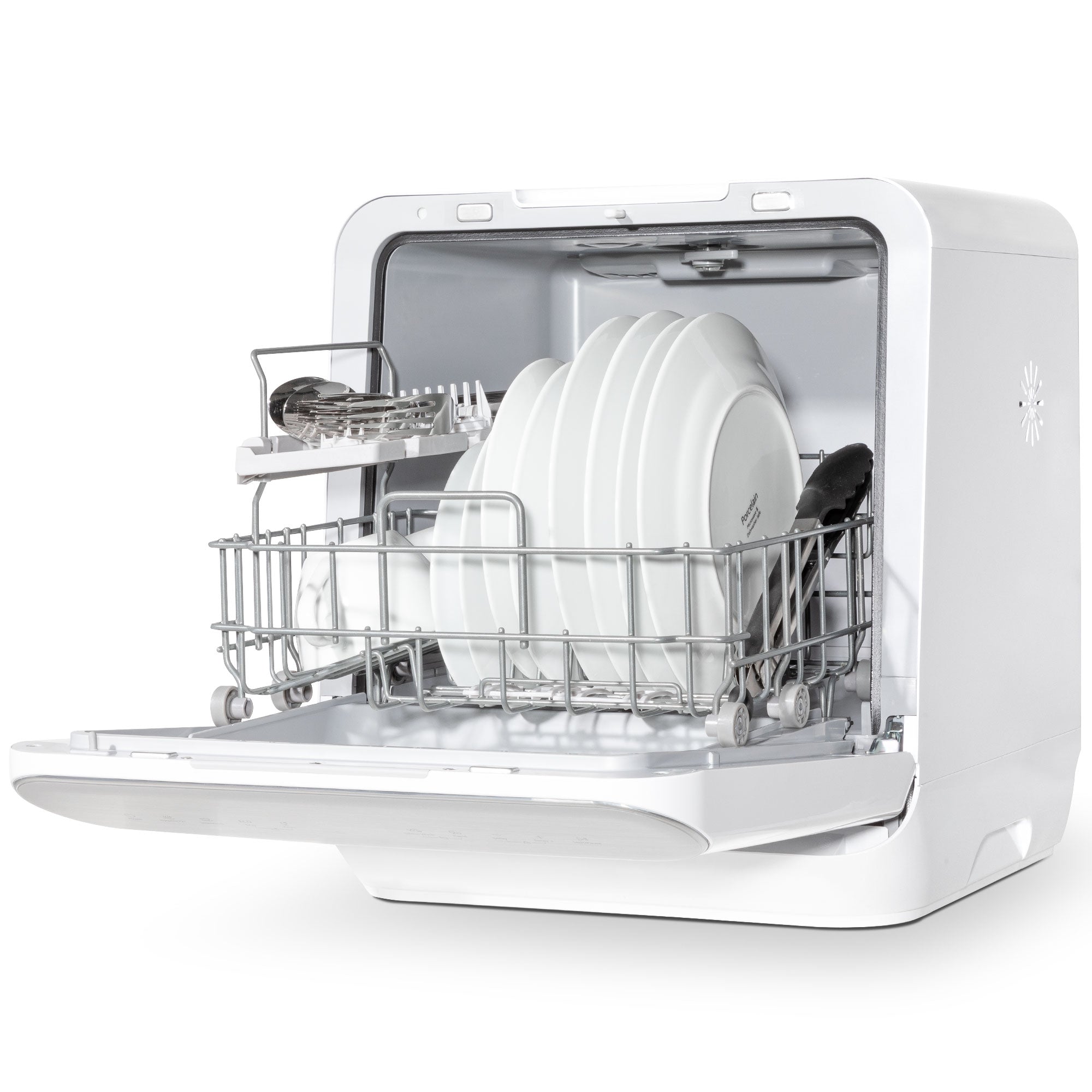 Baridi Mini Portable Tabletop 6L Dishwasher with 3 Place Settings, 7 Wash Functions - DH72