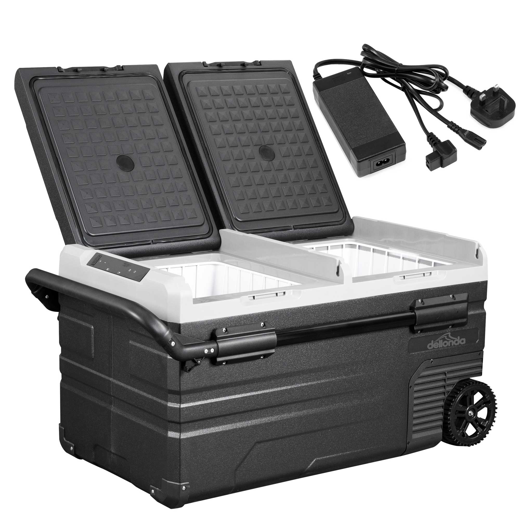 75L Portable Car Fridge, Freezer, 12/24/230V Dual Zone Compressor - DL134