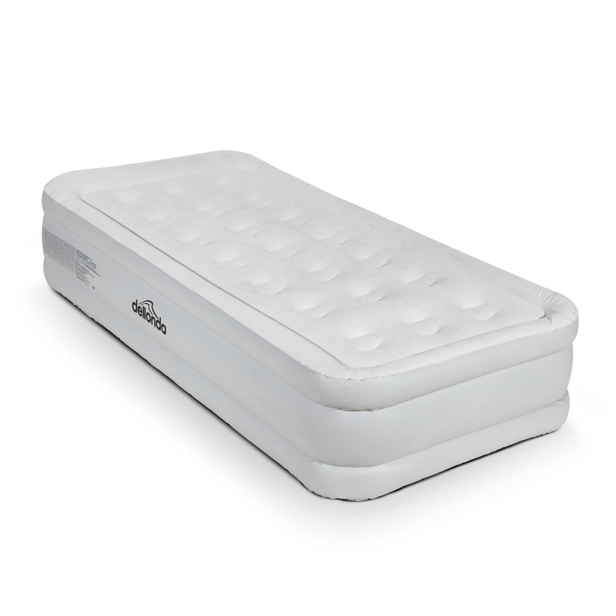 Single High-Raised Air Bed with Removable Electric Pump & Carry Bag - DL144