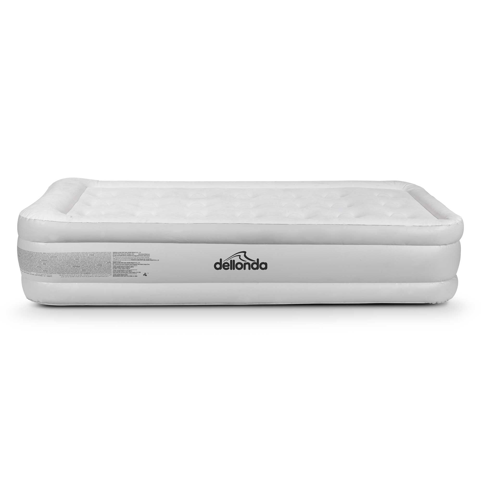 Single High-Raised Air Bed with Removable Electric Pump & Carry Bag - DL144