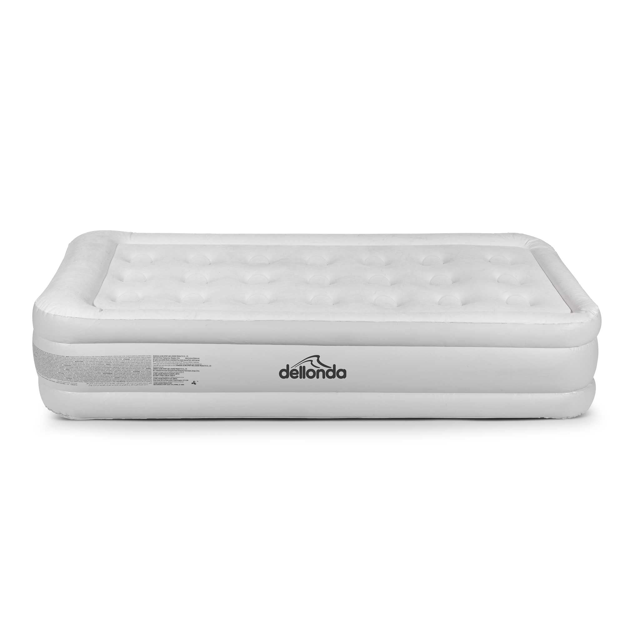 Single High-Raised Air Bed with Removable Electric Pump & Carry Bag - DL144