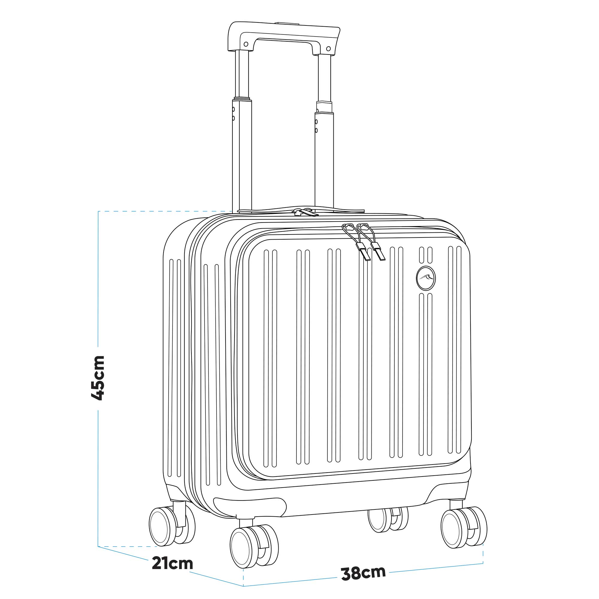 18 inch suitcase dimensions online