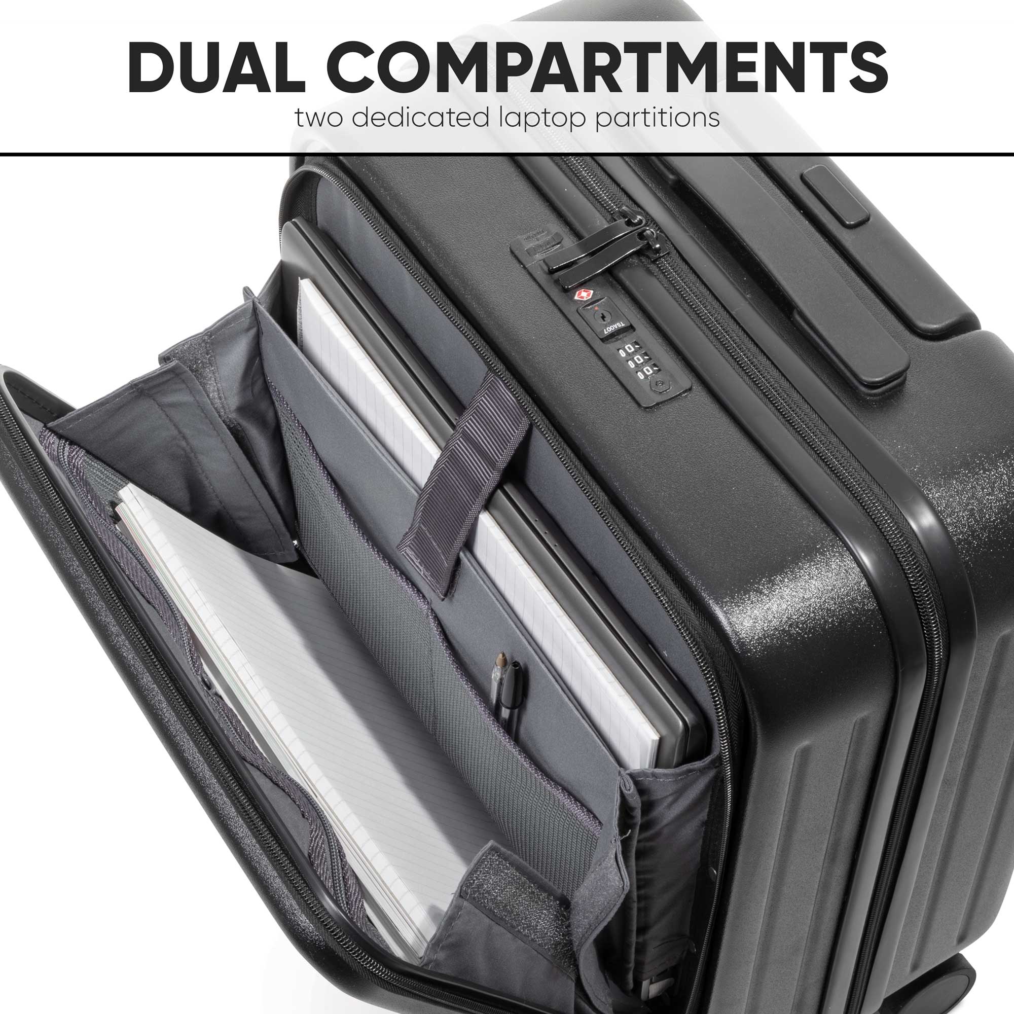 Cabin luggage with laptop compartment online