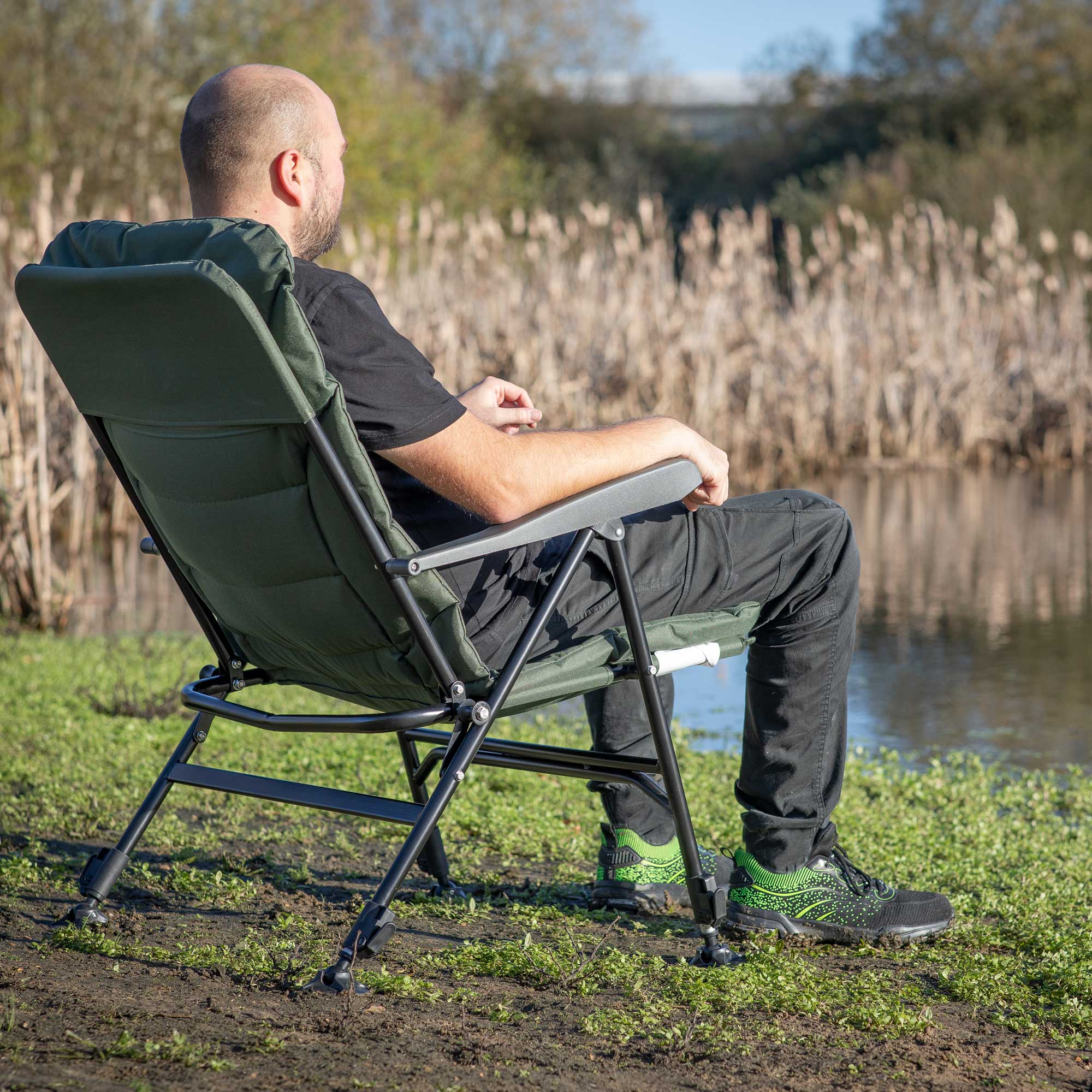 2-Man Fishing Bivvy, Lightweight, Waterproof & UV Protection with Camping Chair & Adjustable Bedchair- DL143