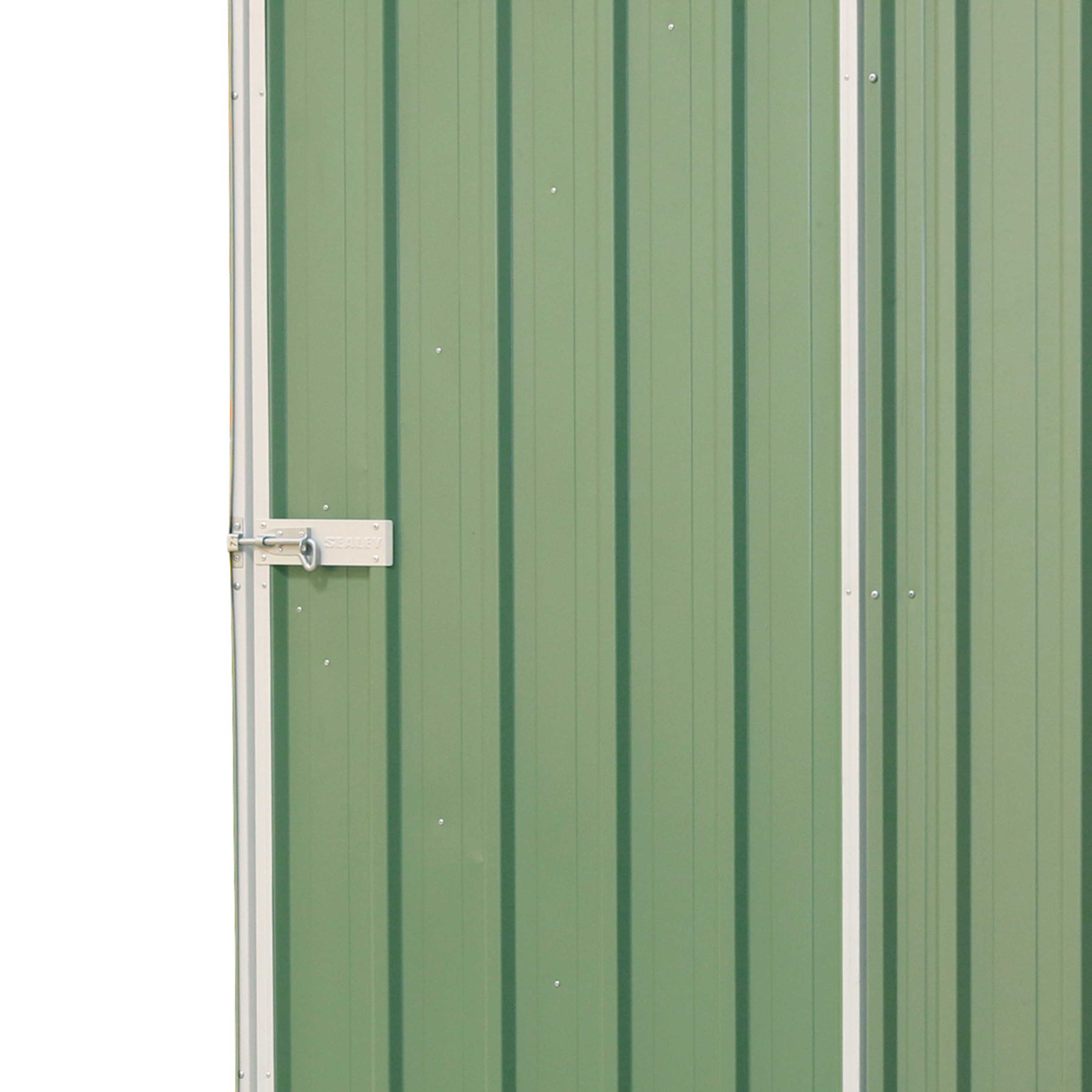 Galvanised Steel Metal Garden/Outdoor/Storage Shed, 5FT x 5FT, Pent Style Roof – Green - DG114