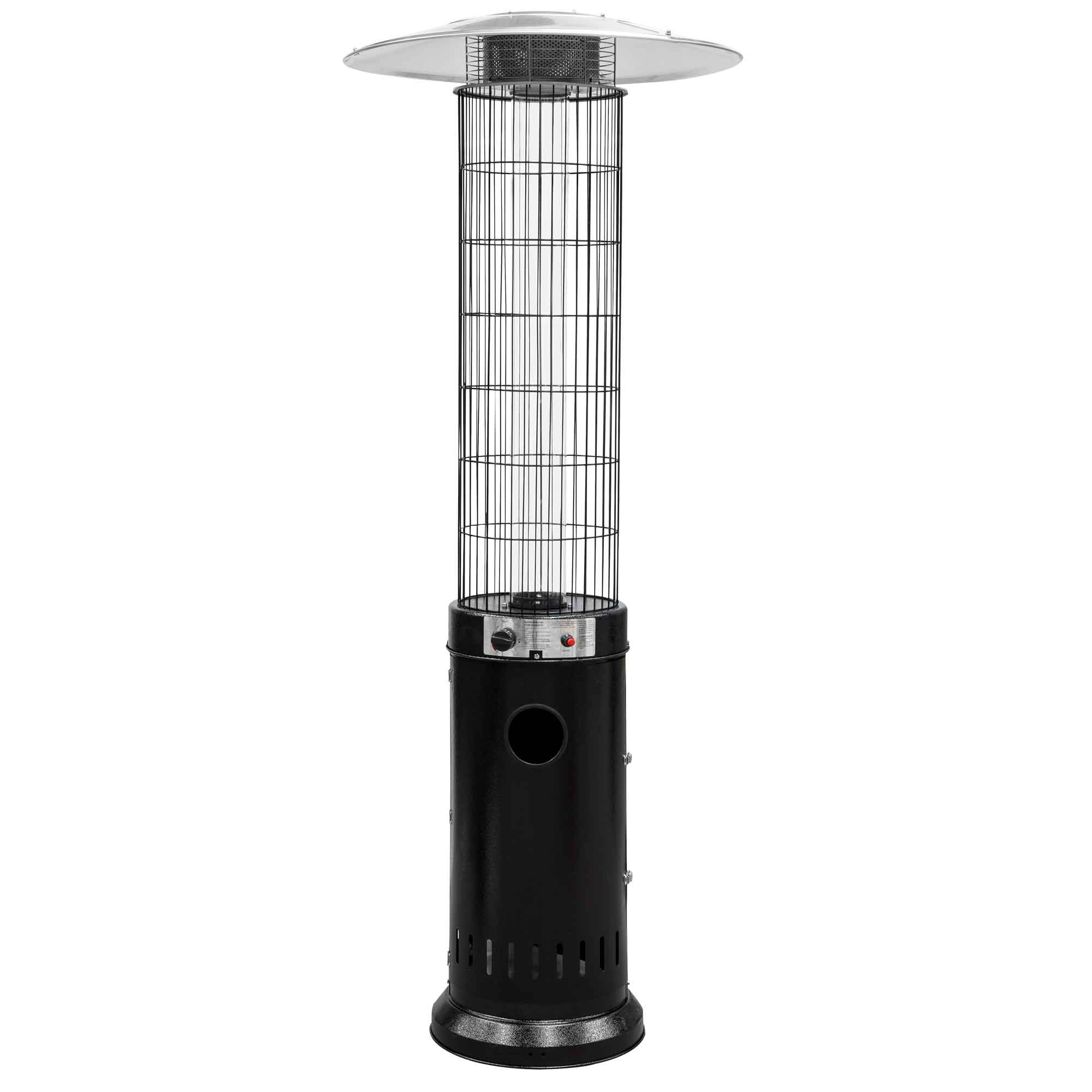 Gas Patio Heater 13kW for Commercial & Domestic Use, Black, Supplied with Cover - DG226 - Dellonda