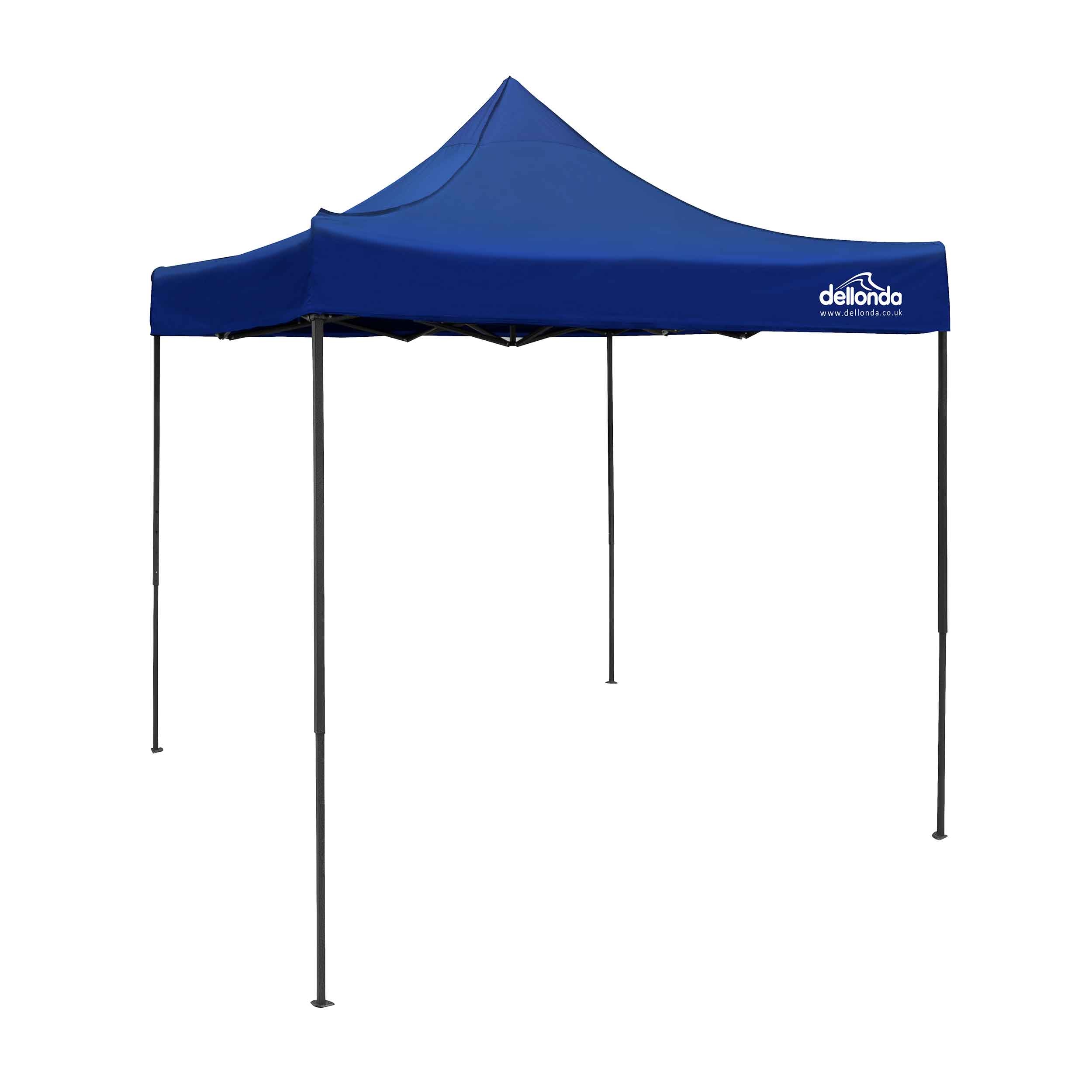 Premium 2x2m Pop-Up Gazebo, Heavy Duty, Water Resistant with Carry Bag, Stakes & Weight Bags - Blue - DG127 - Dellonda