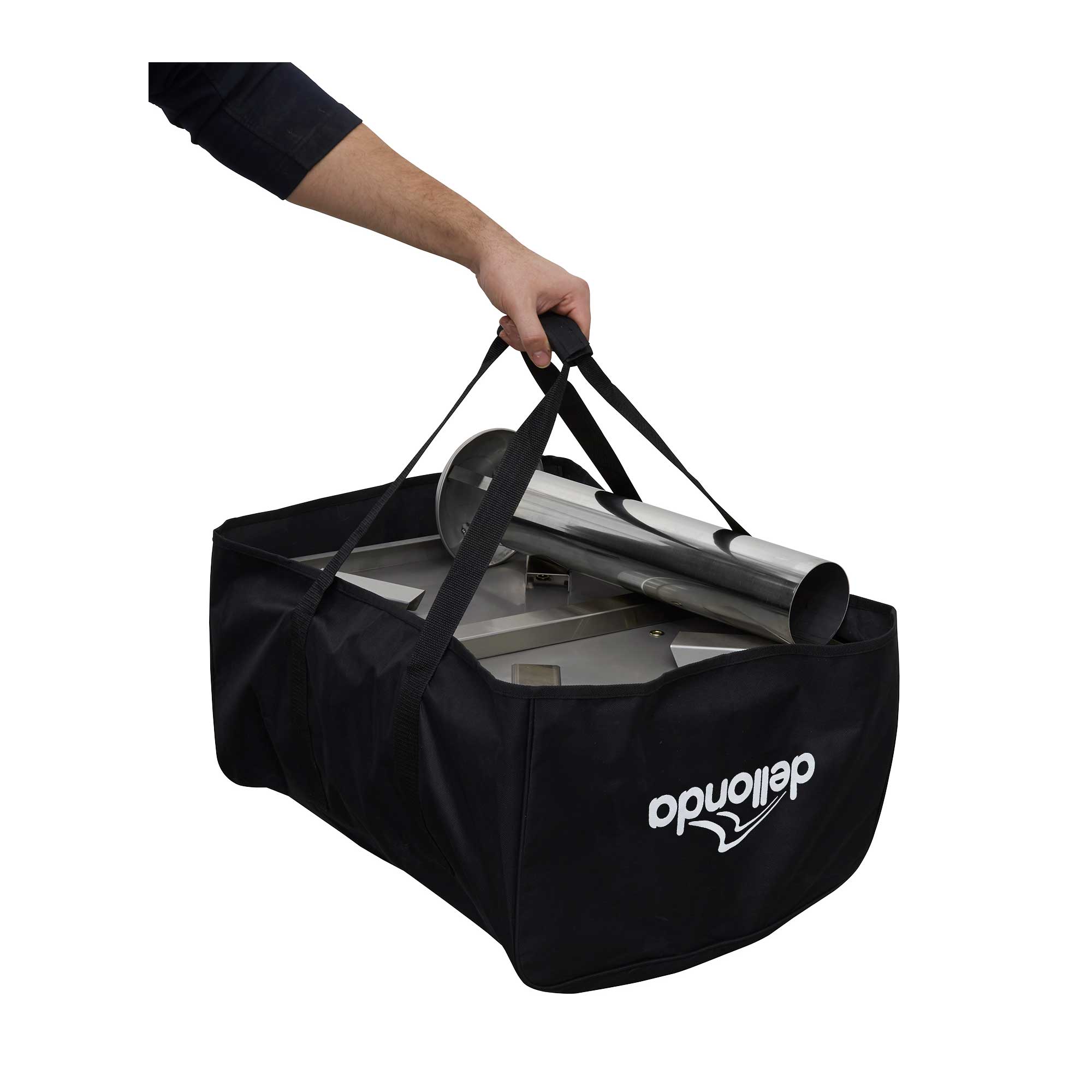 Portable Wood-Fired Stainless Steel Pizza Oven with Cover/Carry Bag and Trolley - DG259