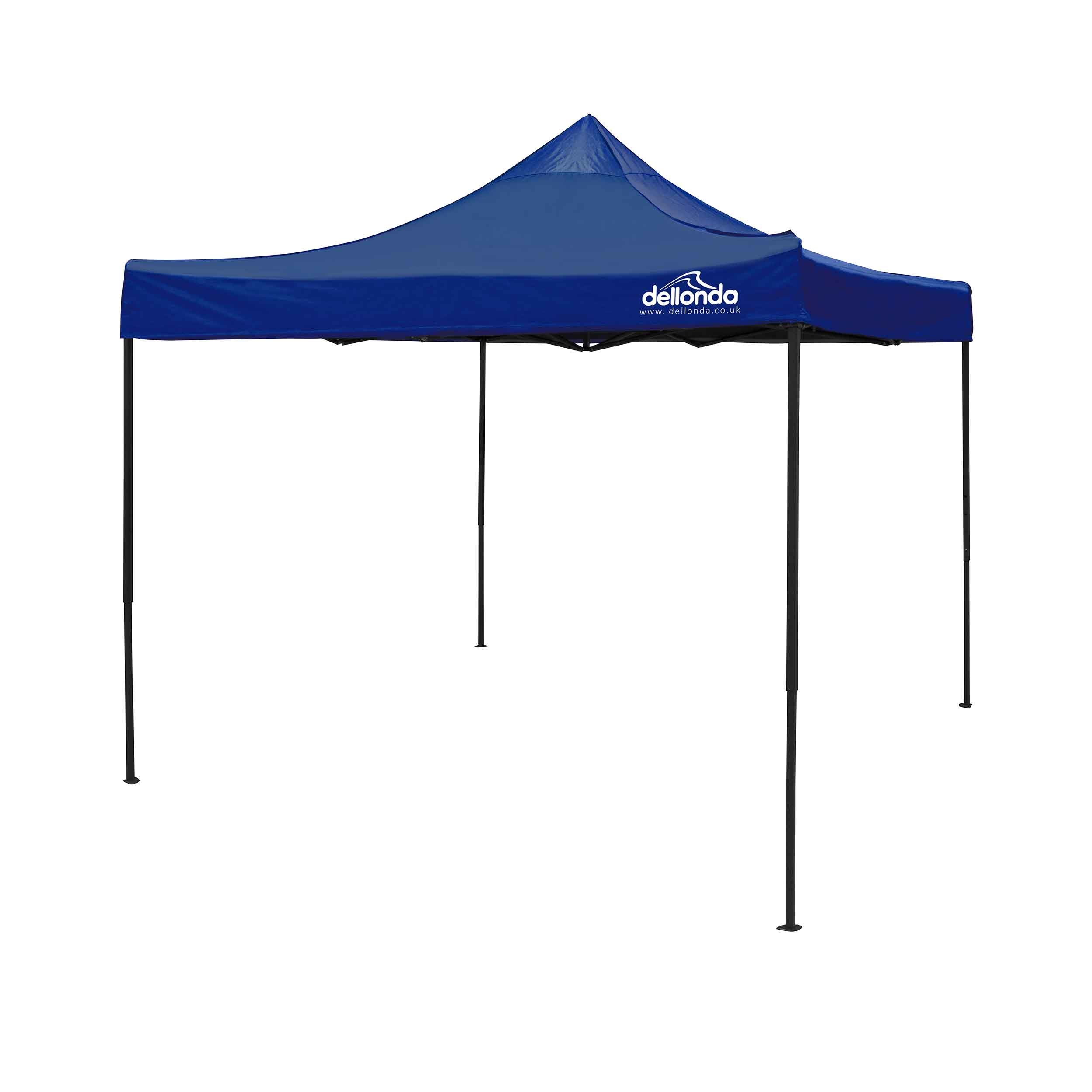 Premium 3x3m Pop-Up Gazebo, Heavy Duty, Water Resistant, Carry Bag, Stakes & Weight Bags - Blue - DG131 - Dellonda