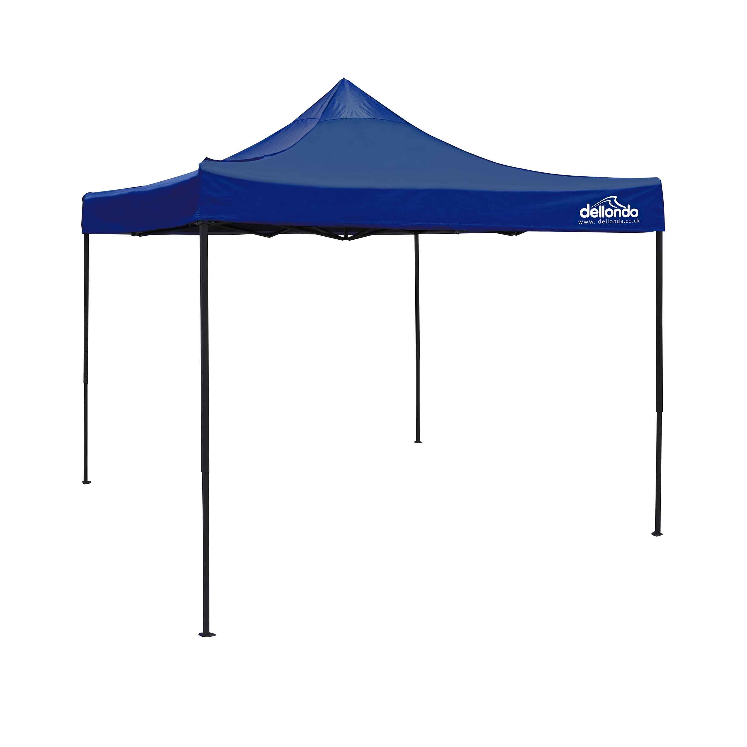 Premium 3x3m Pop-Up Gazebo, Heavy Duty, Water Resistant, Carry Bag, Stakes & Weight Bags - Blue - DG131 - Dellonda