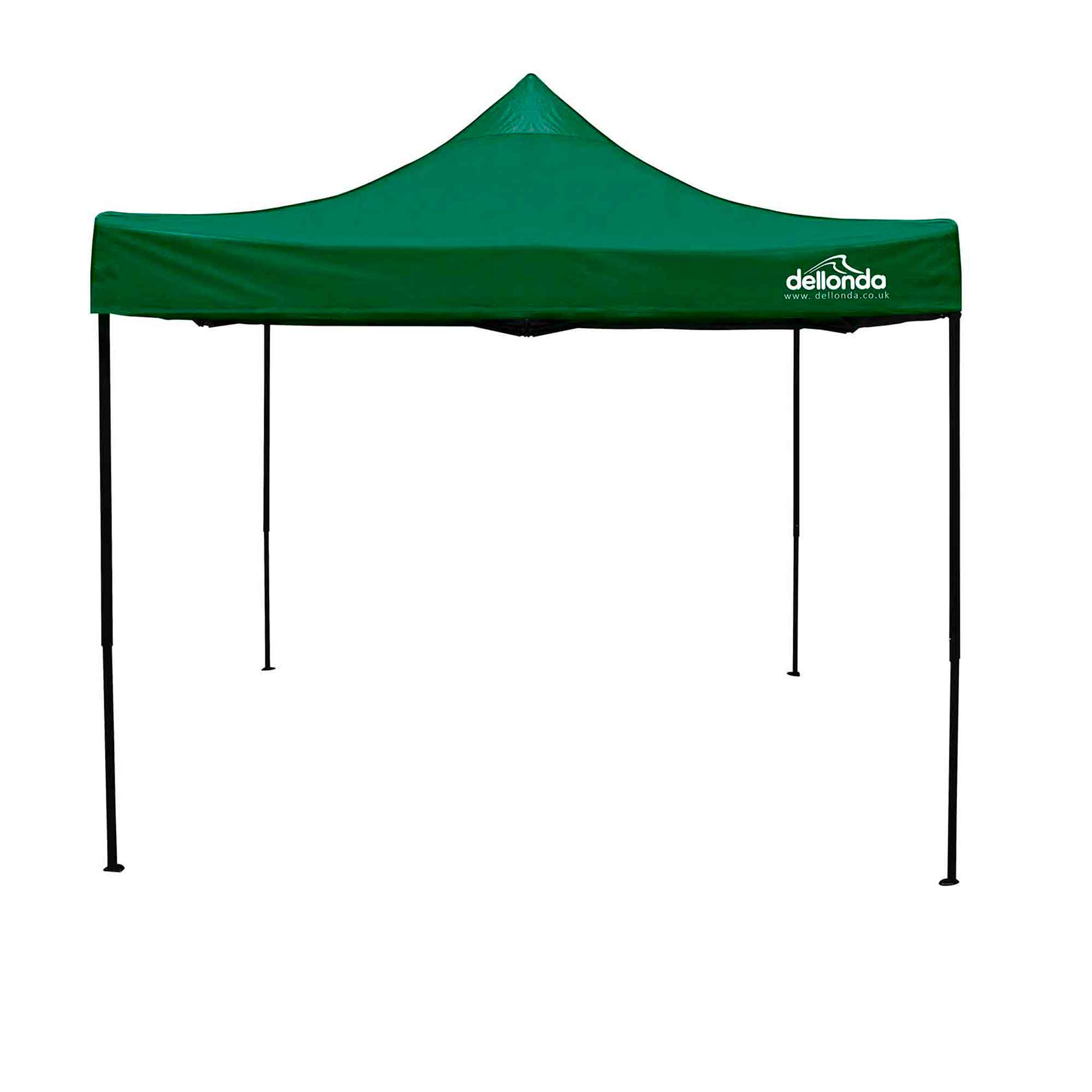 Premium 3x3m Pop-Up Gazebo, Heavy Duty, Water Resistant, Carry Bag, Stakes & Weight Bags - Dark Green - DG132 - Dellonda