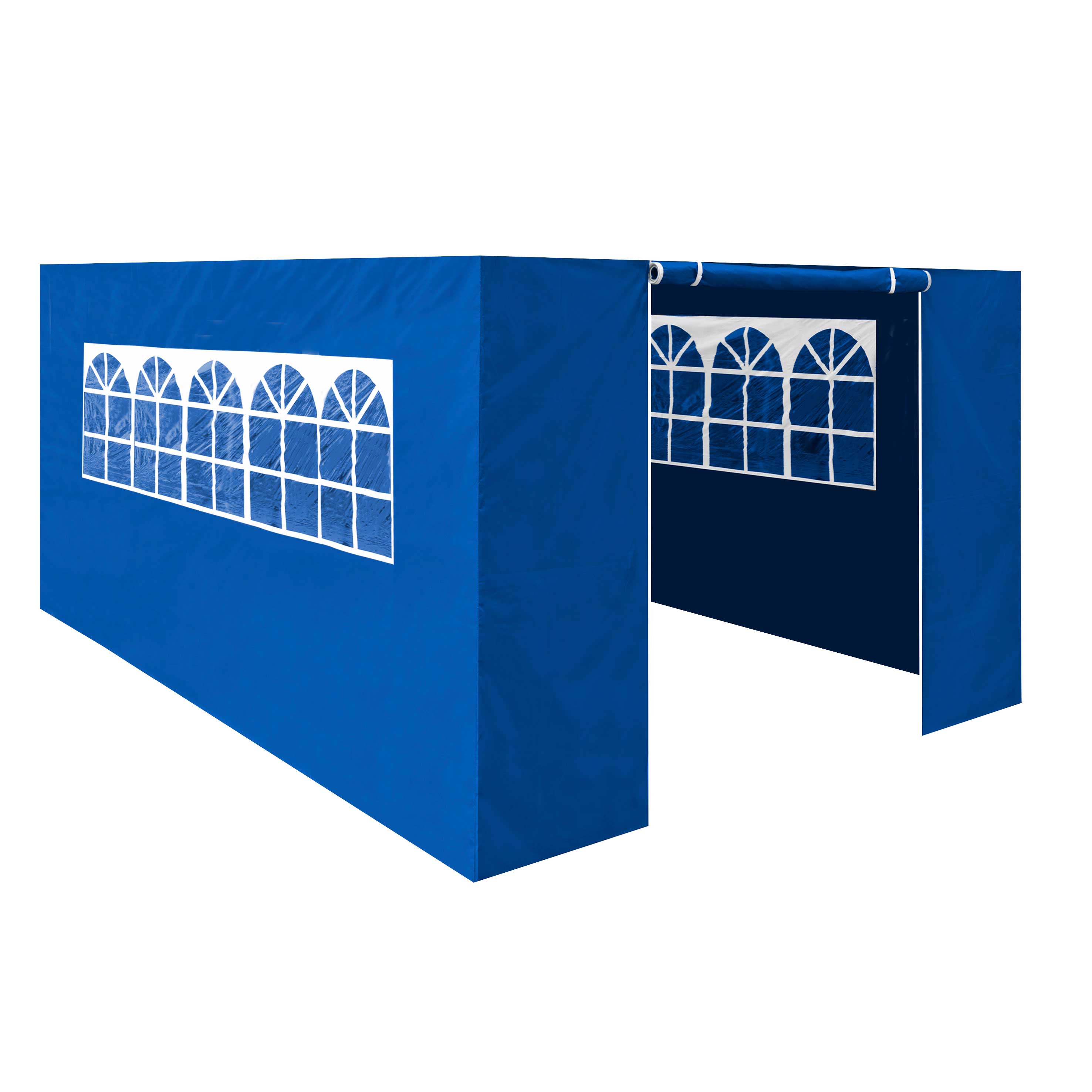 Premium Gazebo/Marquee Side Walls/Doors/Windows, Fits 3 x 4.5m Models - Blue - DG151