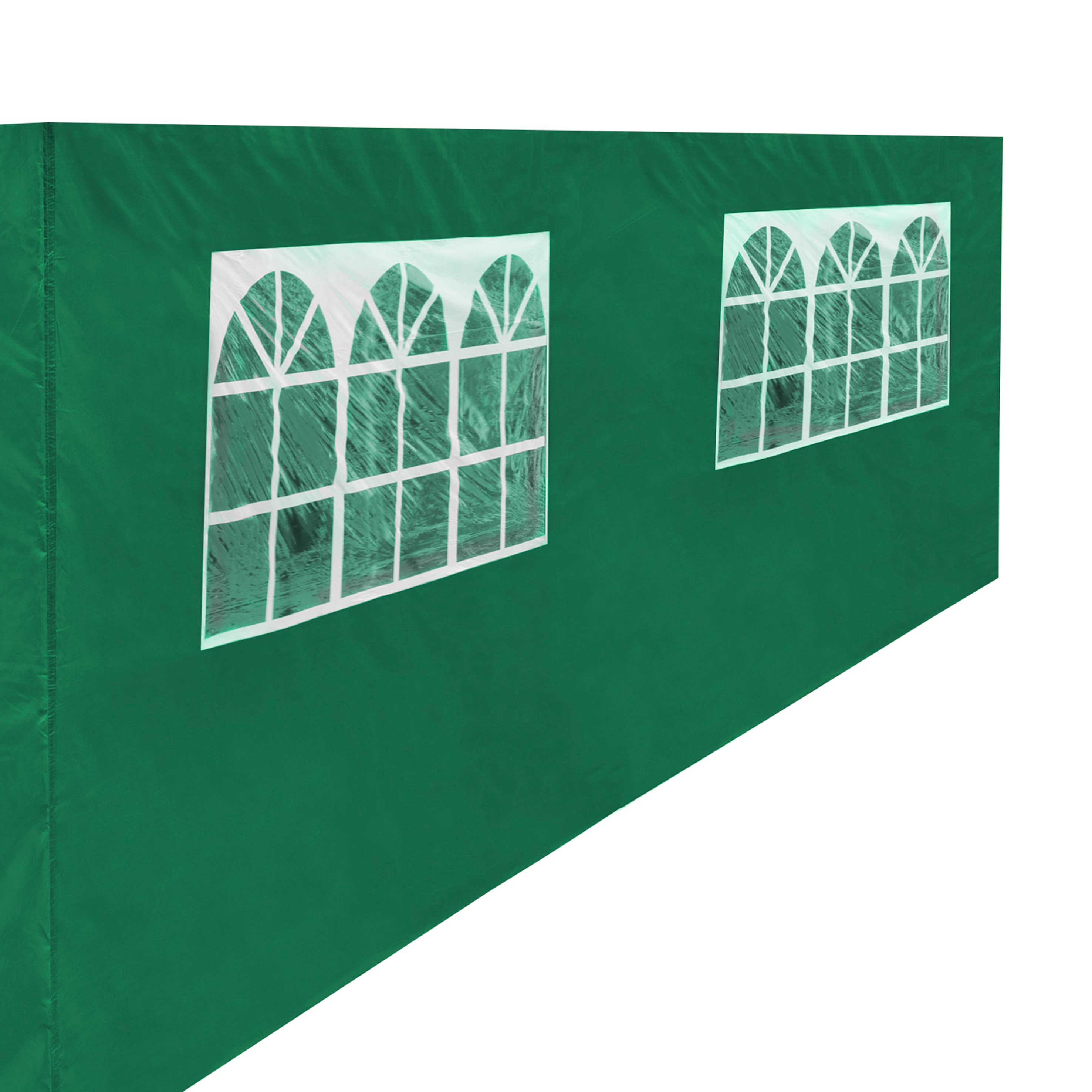 Premium Gazebo/Marquee Side Walls/Doors/Windows, Fits 3 x 6m Models - Dark Green - DG156