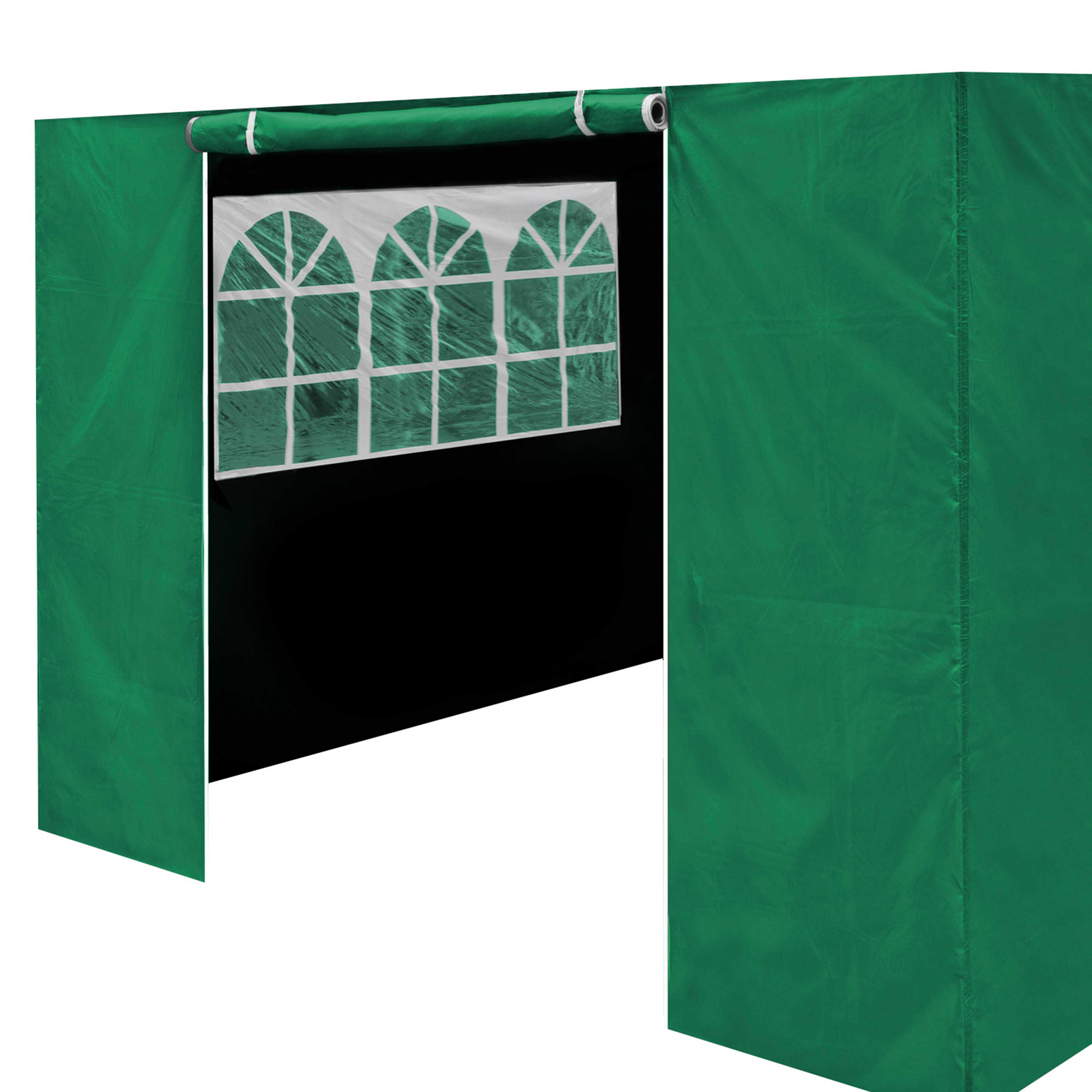 Premium Gazebo/Marquee Side Walls/Doors/Windows, Fits 3 x 6m Models - Dark Green - DG156