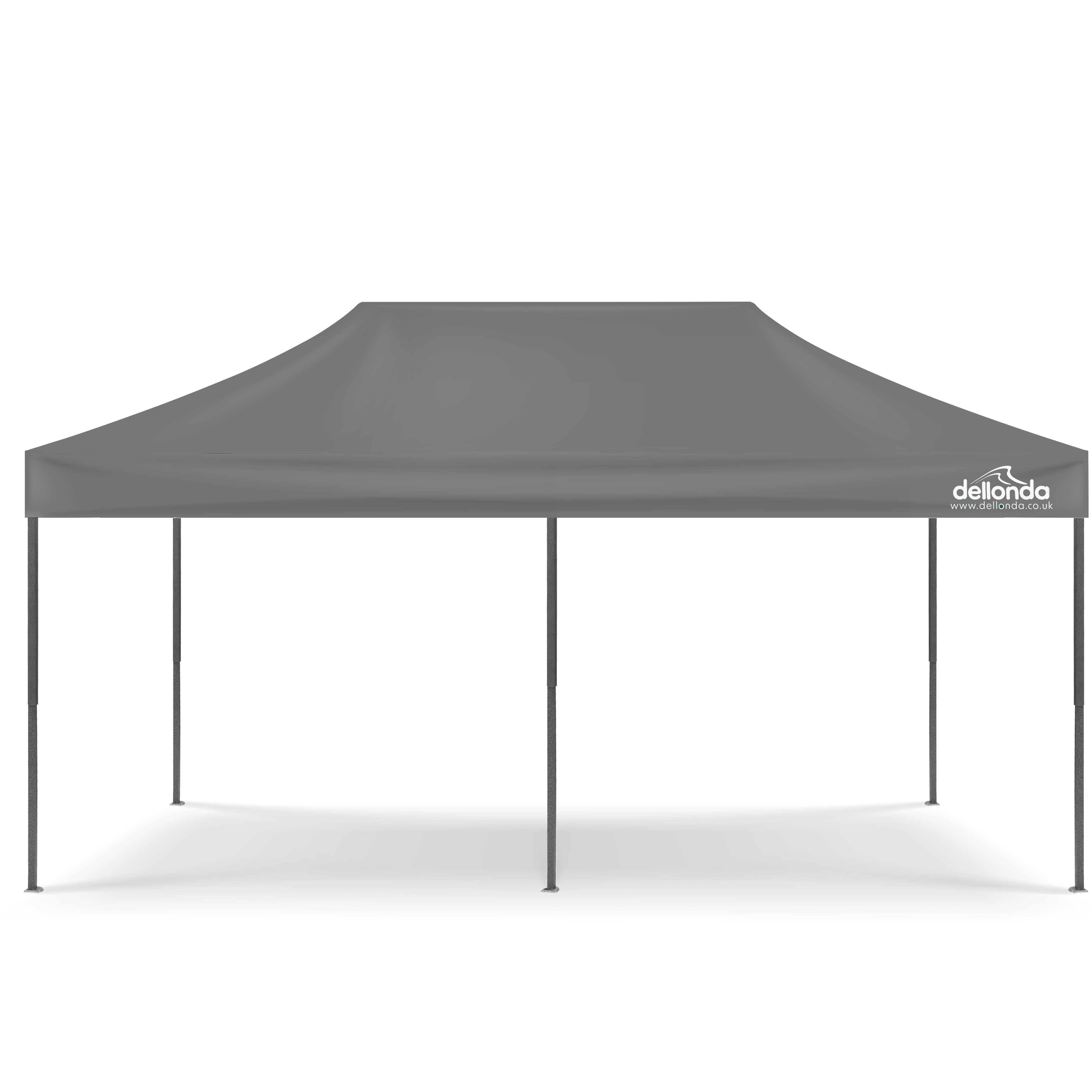 Premium 3x6m Pop-Up Gazebo & Side Walls, Water Resistant Carry Bag, Stakes & Weight Bags - Grey - DG175 - Dellonda