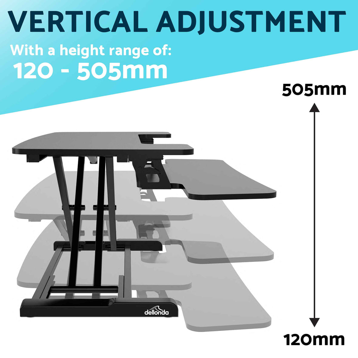 Kamen height adjustable standing deals desk converter