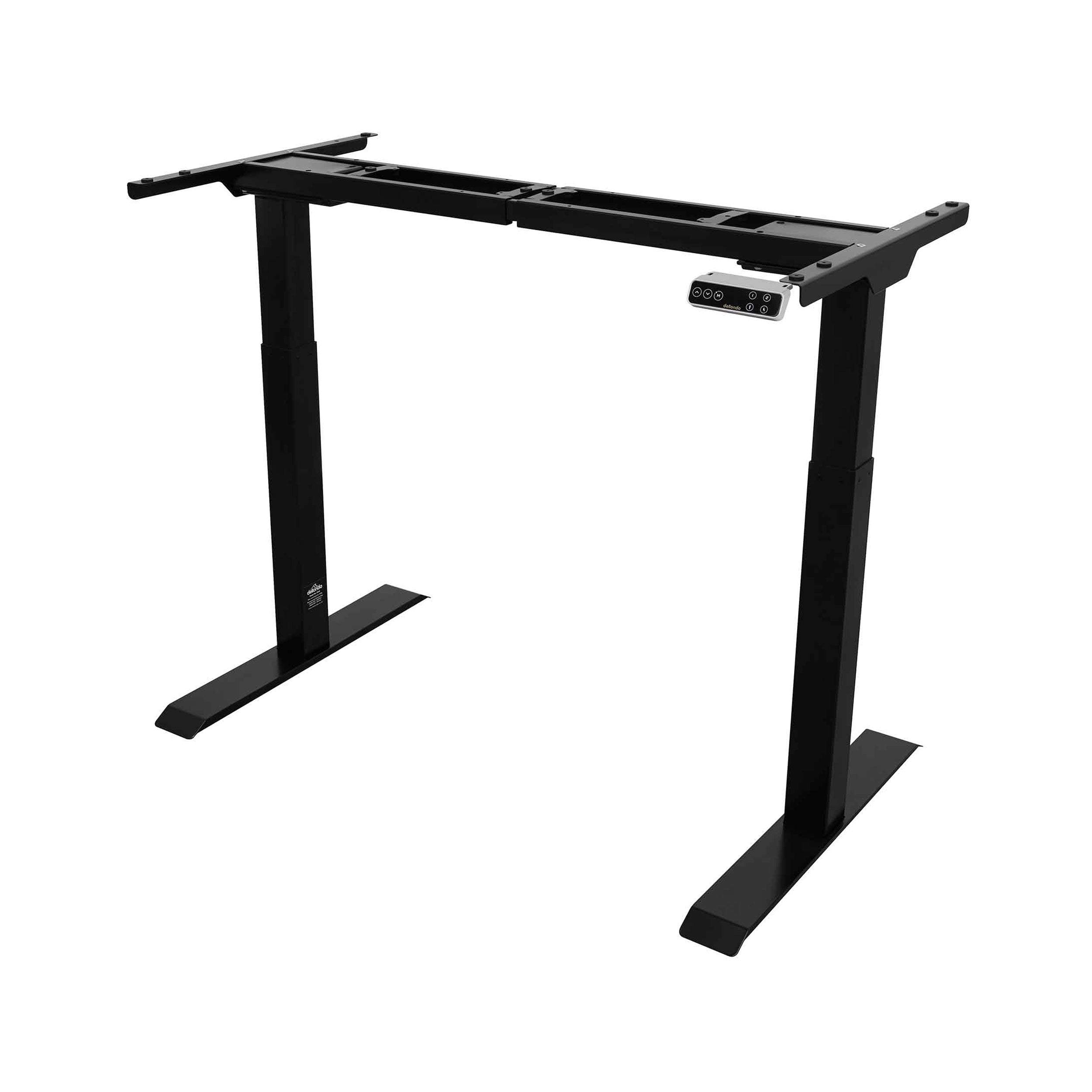 Dual Motor Adjustable Desk Frame with Digital Controls, 100kg Capacity, Black - DH16