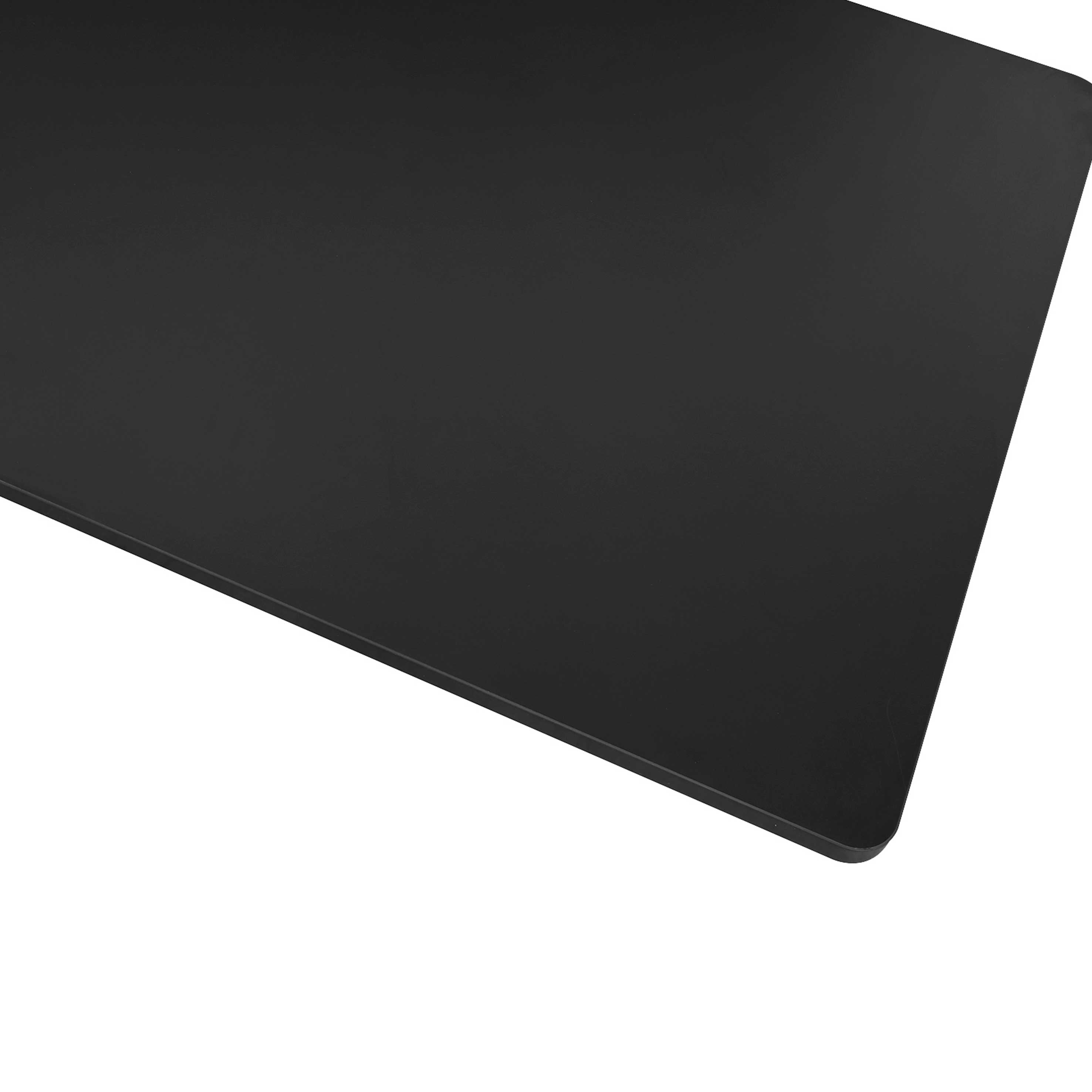 Black Rectangular Desktop, 1400 x 700mm, 1" Thickness - DH21