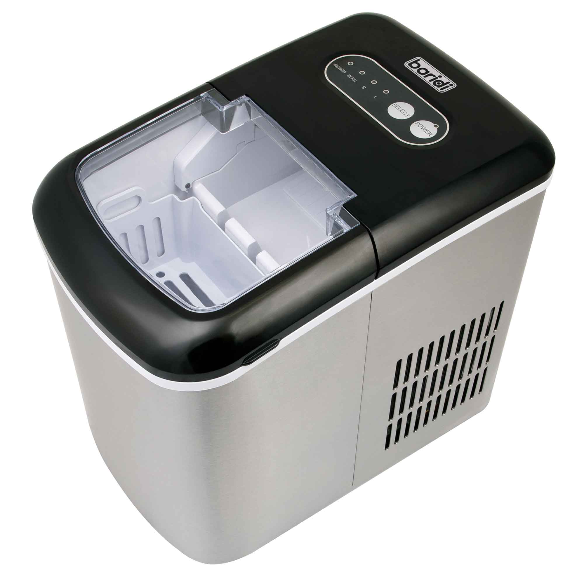 Baridi 12kg in 24hr 2.2L Ice Cube Maker with LED Display & 10 Minute Freeze - DH52 - Dellonda