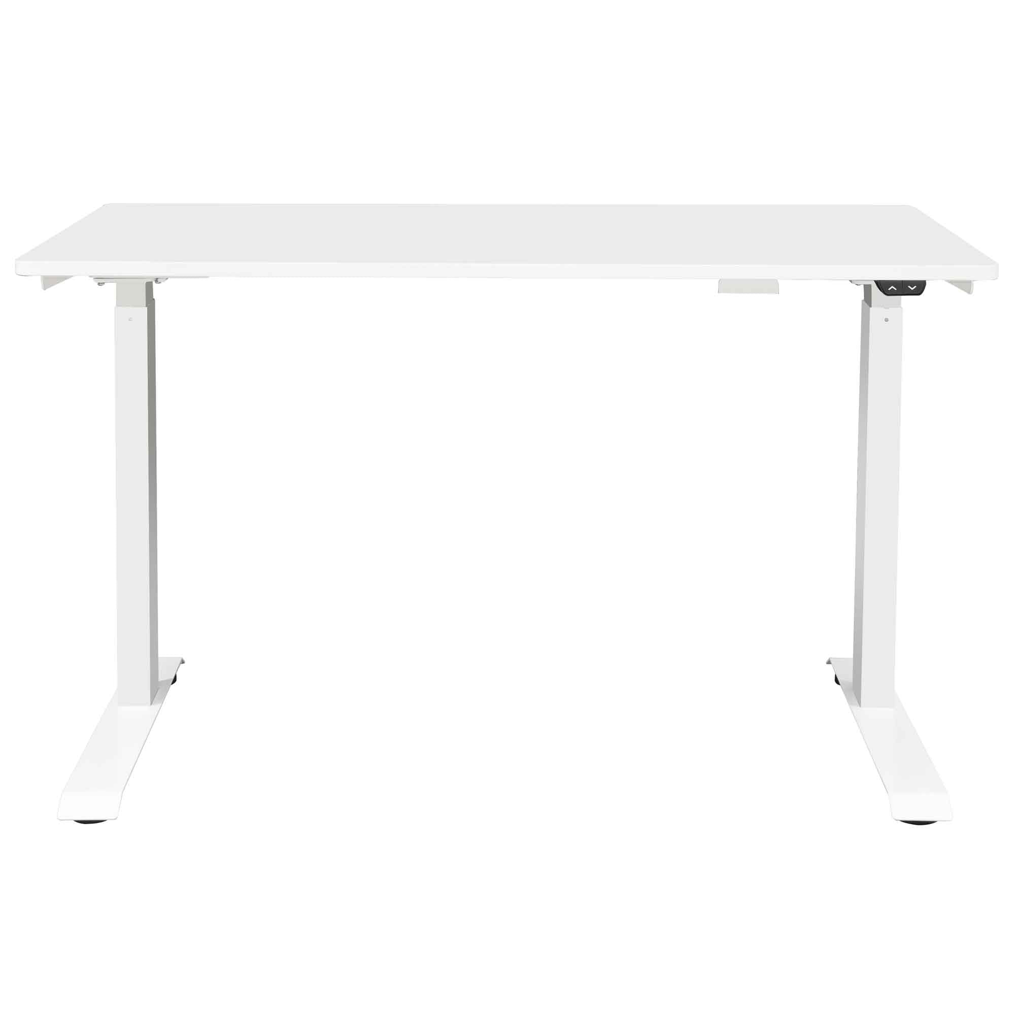 Height Adjustable Sit & Stand Desk, Electric Standing, White, 1200 x 600mm - DH56 - Dellonda