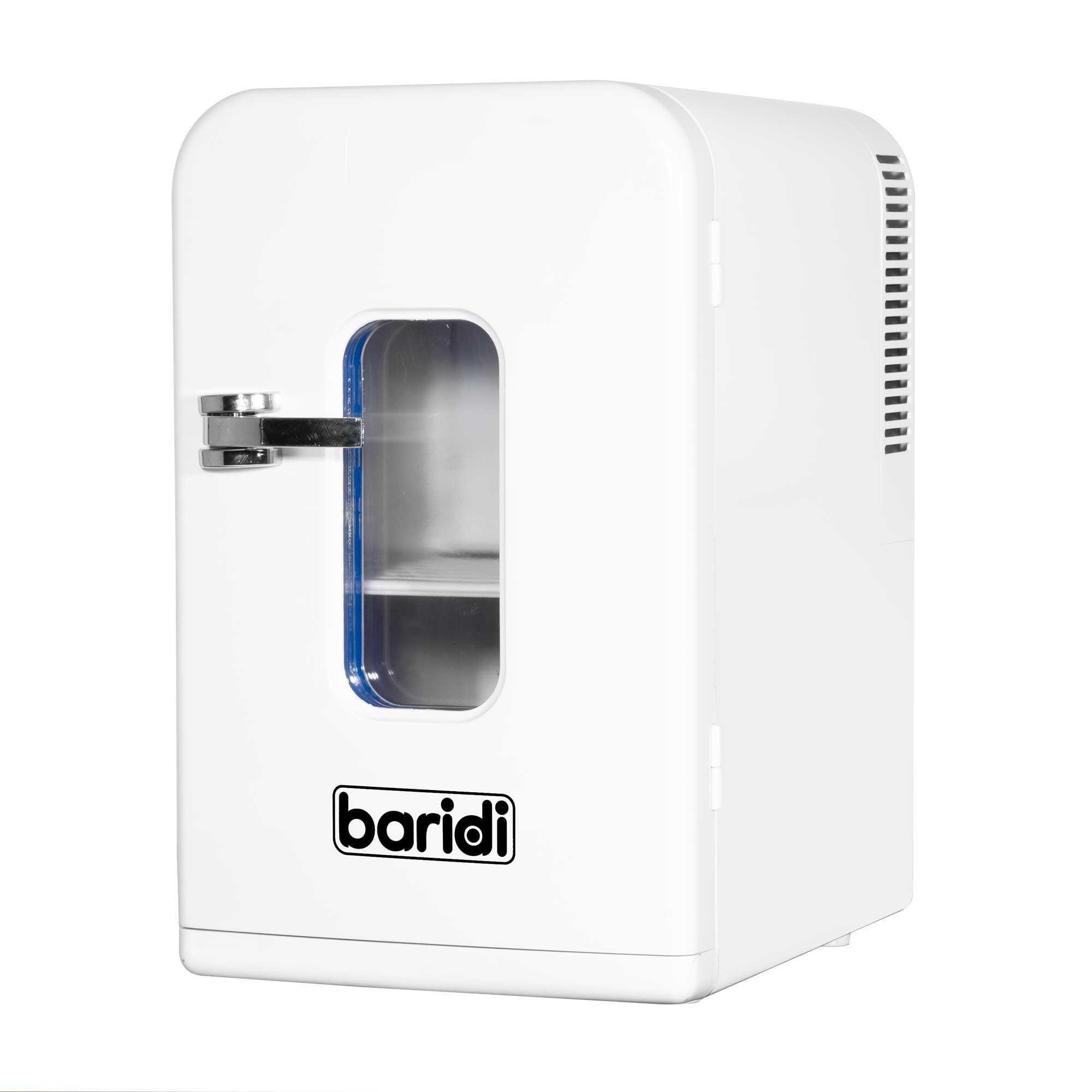 Baridi 15L Mini Fridge Cooler & Warmer, 12V/230V, Perfect for Cars, Bedrooms, Camping, White - DH94 - Dellonda