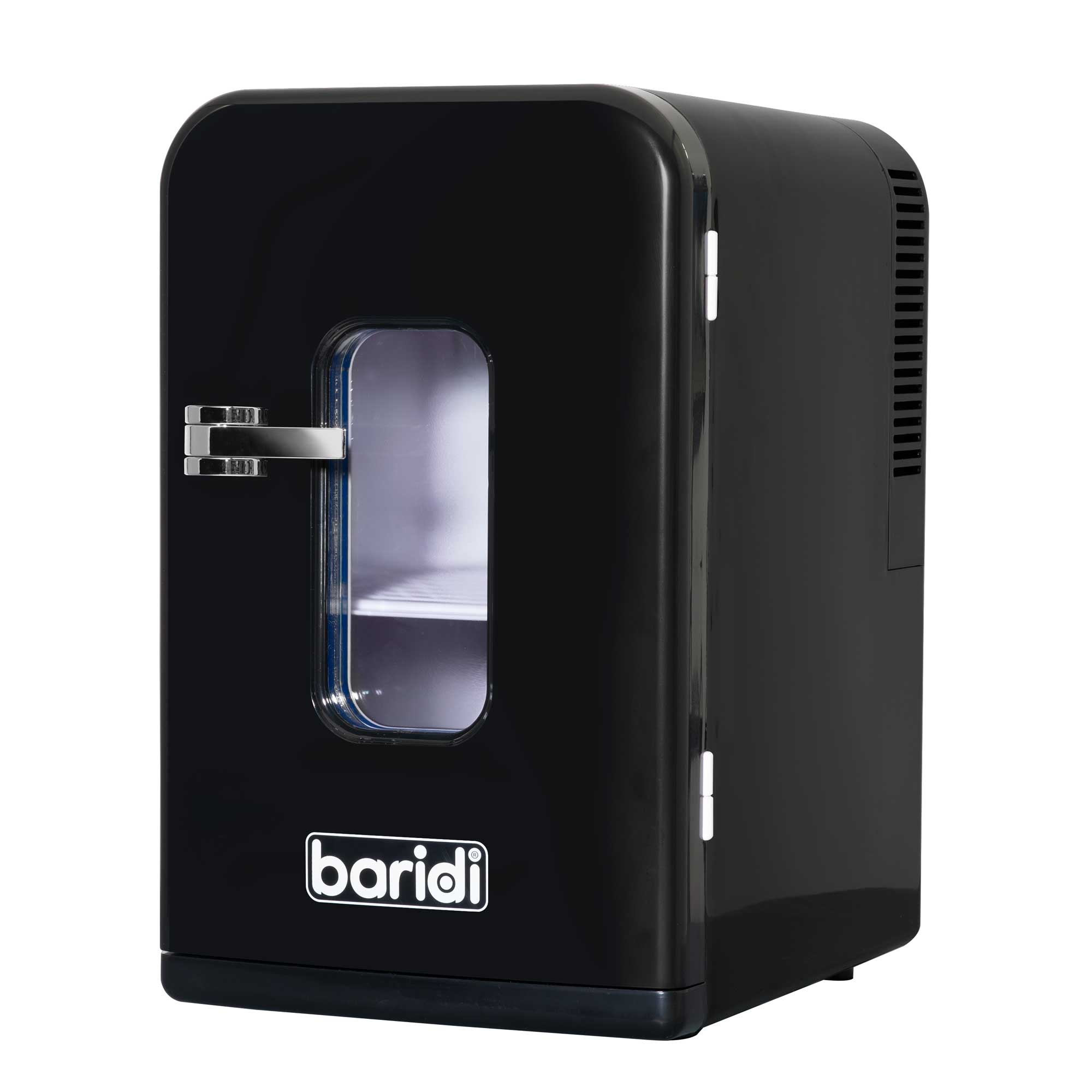 Baridi 15L Mini Fridge Cooler & Warmer, 12V/230V, Perfect for Car, Bedroom, Camping, Black - DH95 - Dellonda