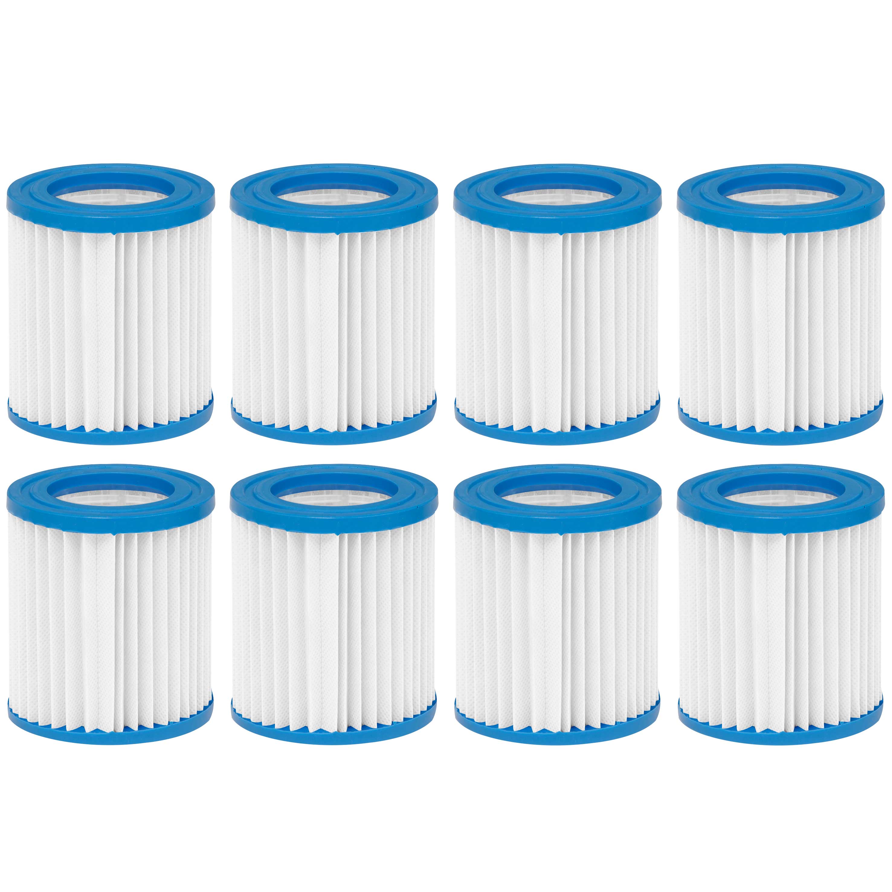 Swimming Pool Filter Cartridge, Use for DL18 & DL21, Pack of 8 - DL122 - Dellonda